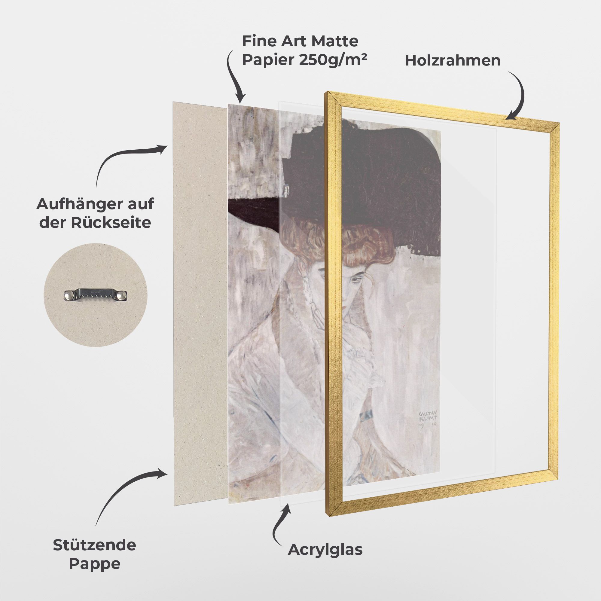 Klimt Woman mockup 1