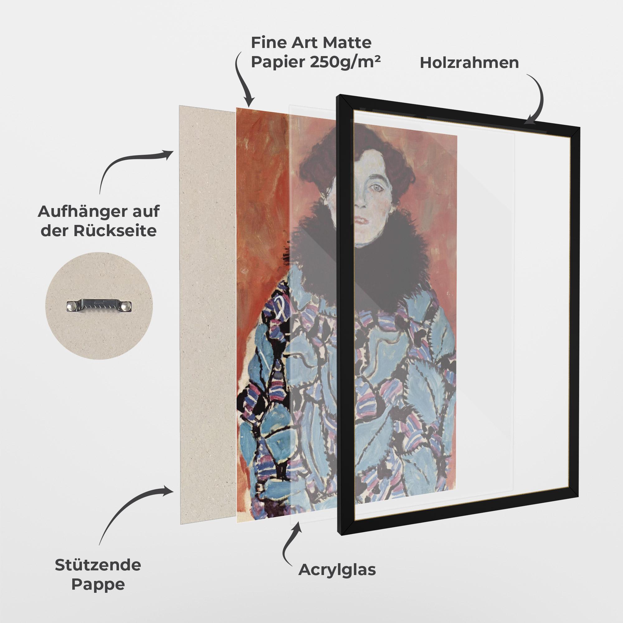 Gerahmte Poster Gustav Klimt Art mockup 1