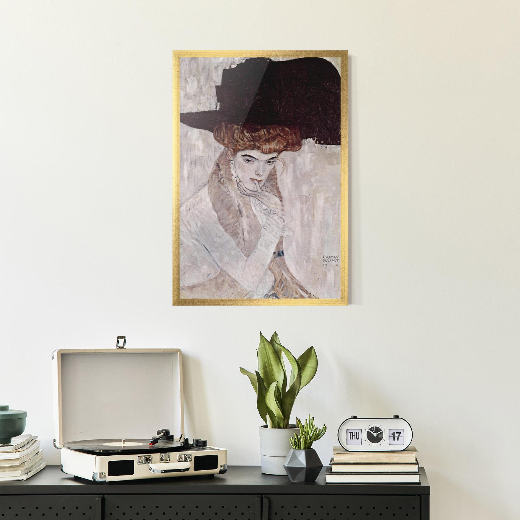 Gerahmte Poster Klimt Woman mockup 2