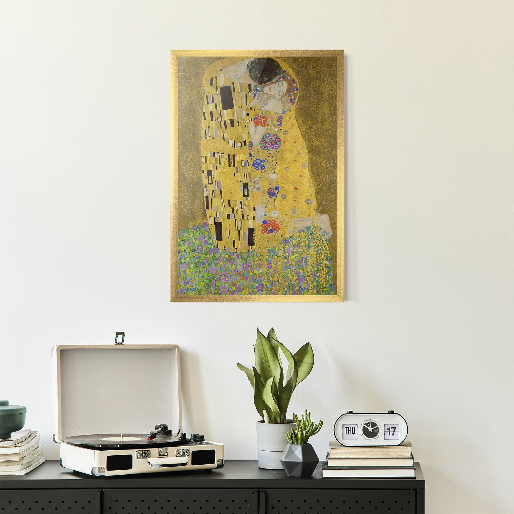 Gerahmte Poster The Kiss mockup 2