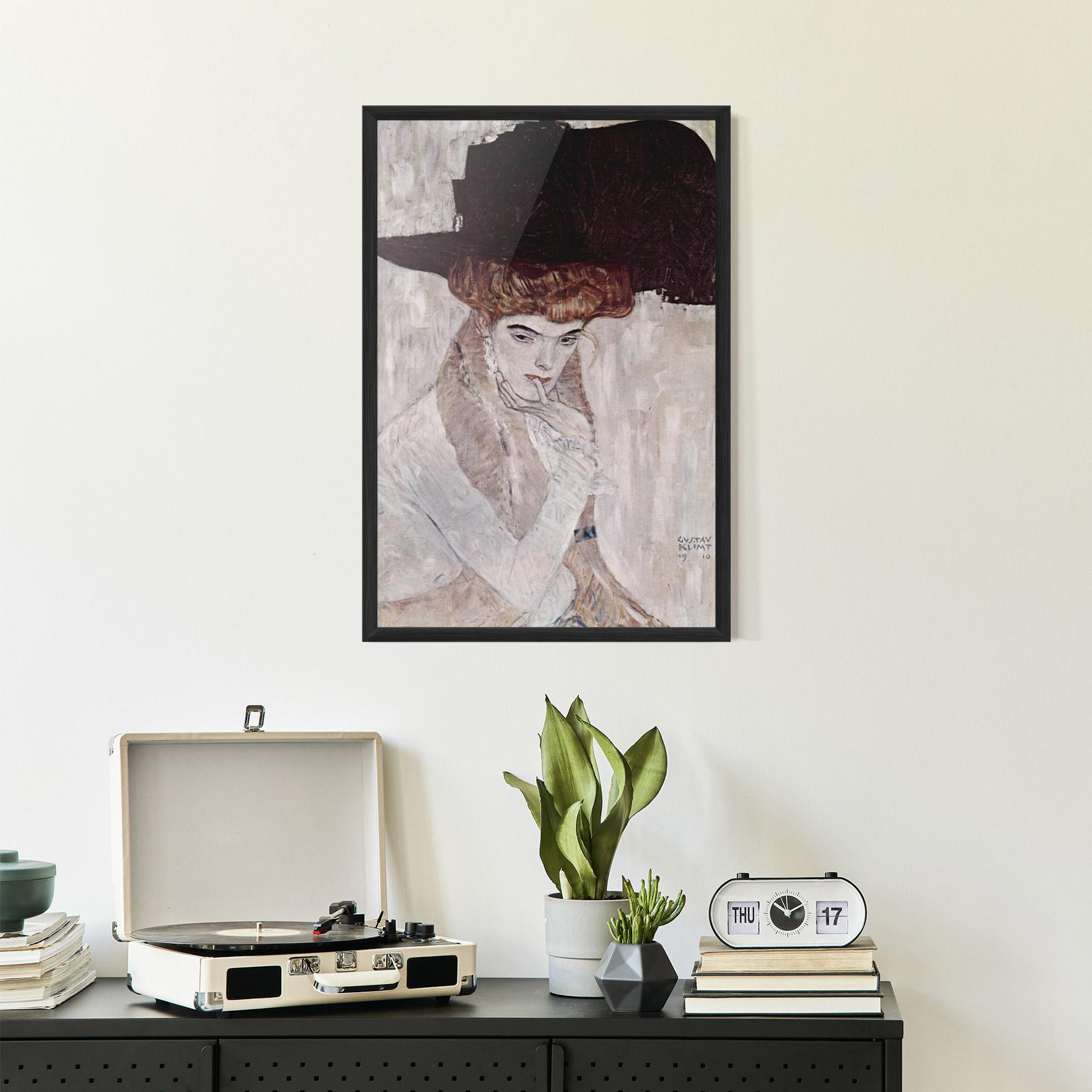 Gerahmte Poster Klimt Woman mockup 2