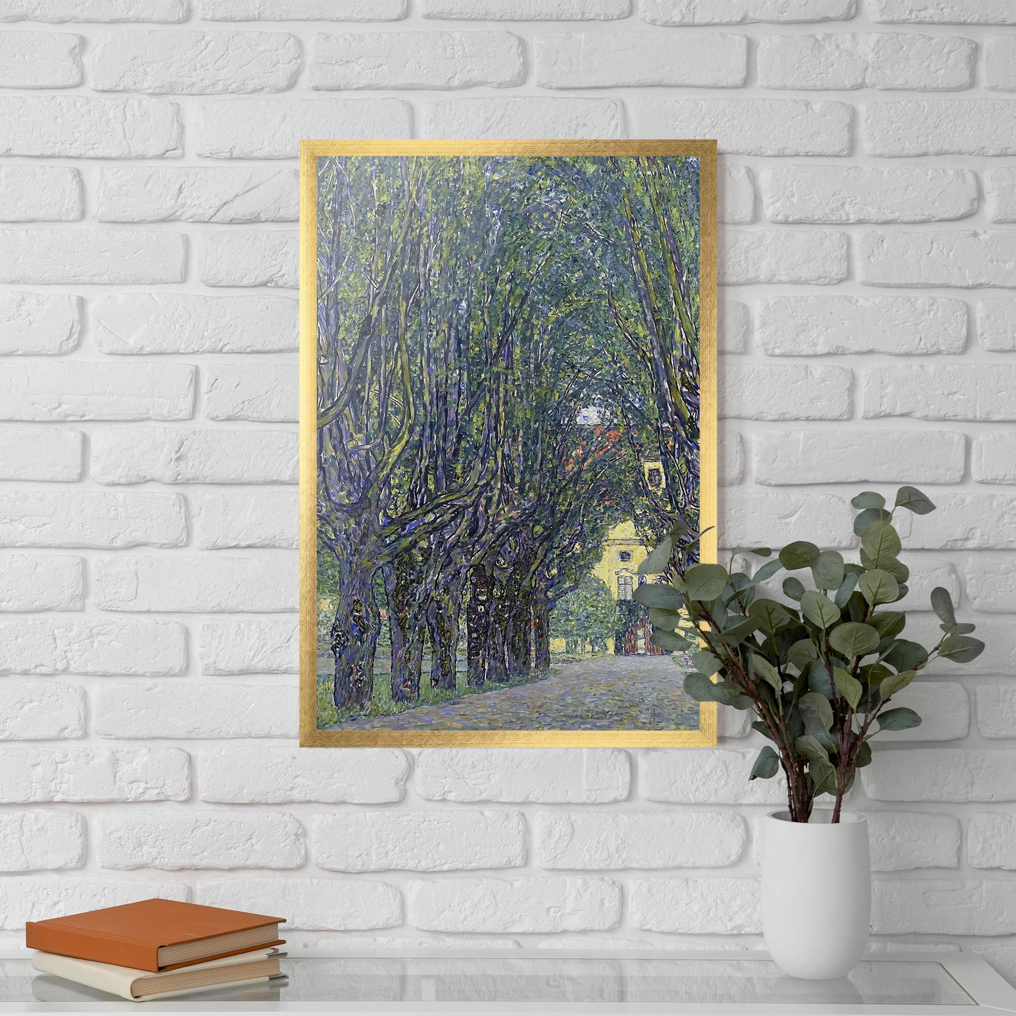 Gerahmte Poster Allee At Schloss Kammer mockup 5