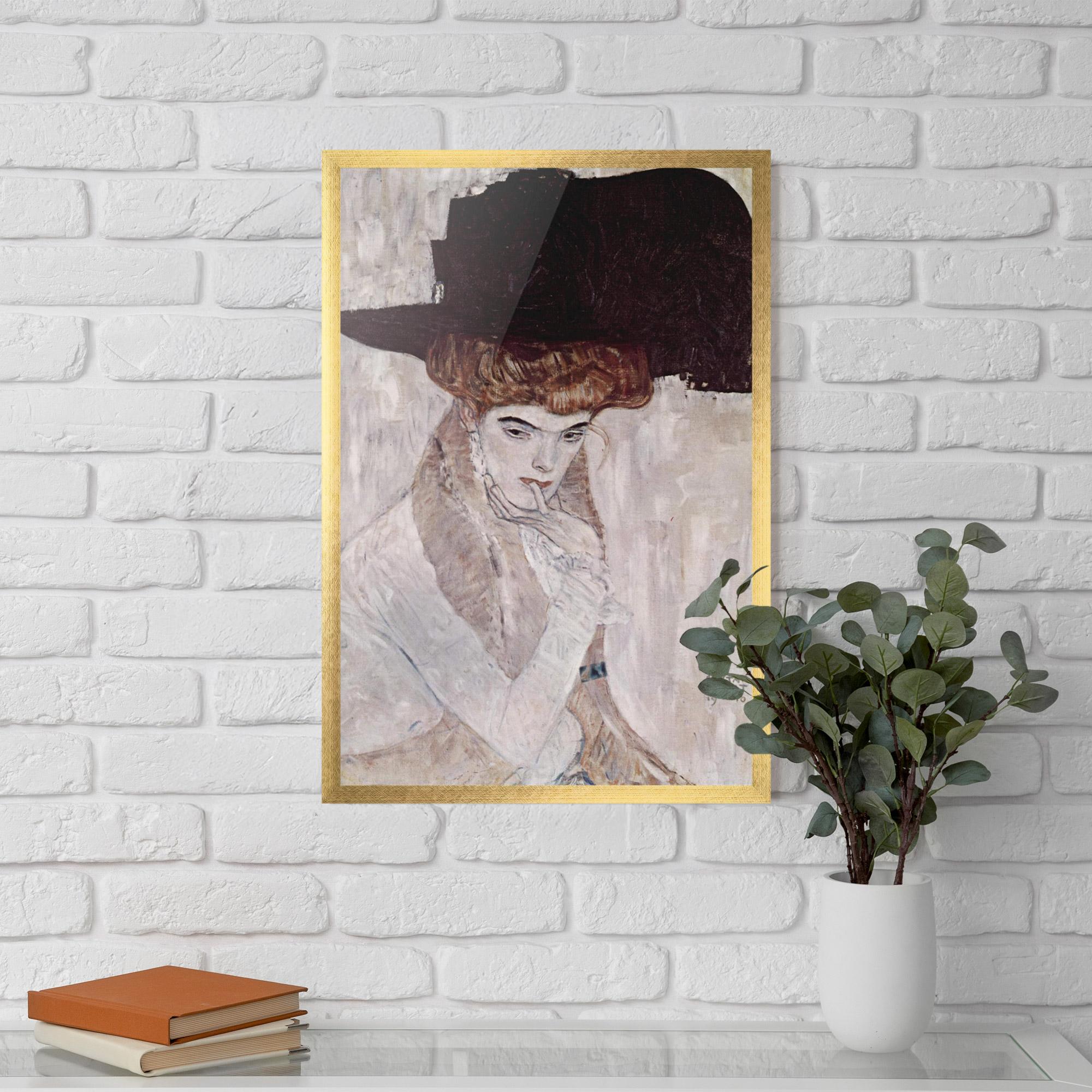 Gerahmte Poster Klimt Woman mockup 5