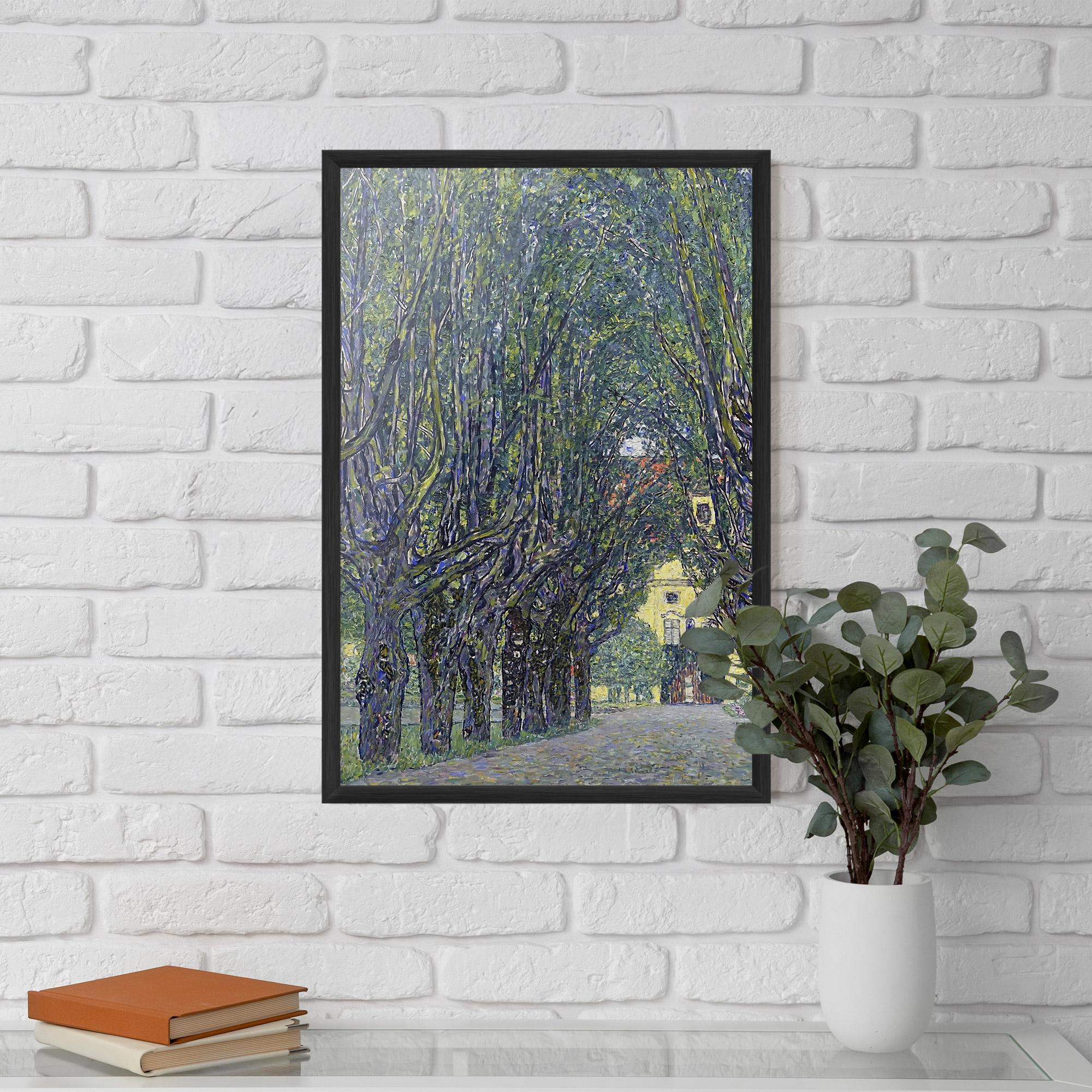 Gerahmte Poster Allee At Schloss Kammer mockup 5