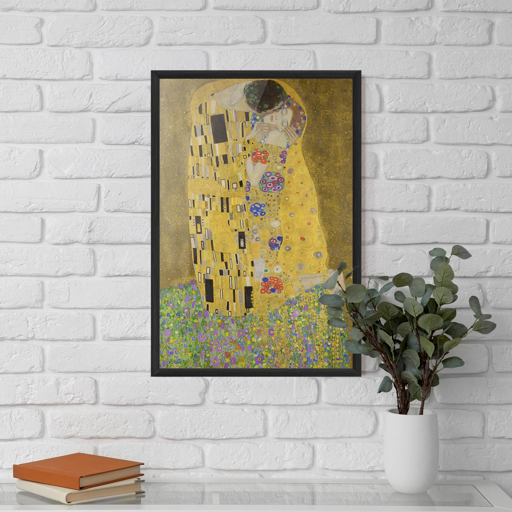 Gerahmte Poster The Kiss mockup 5