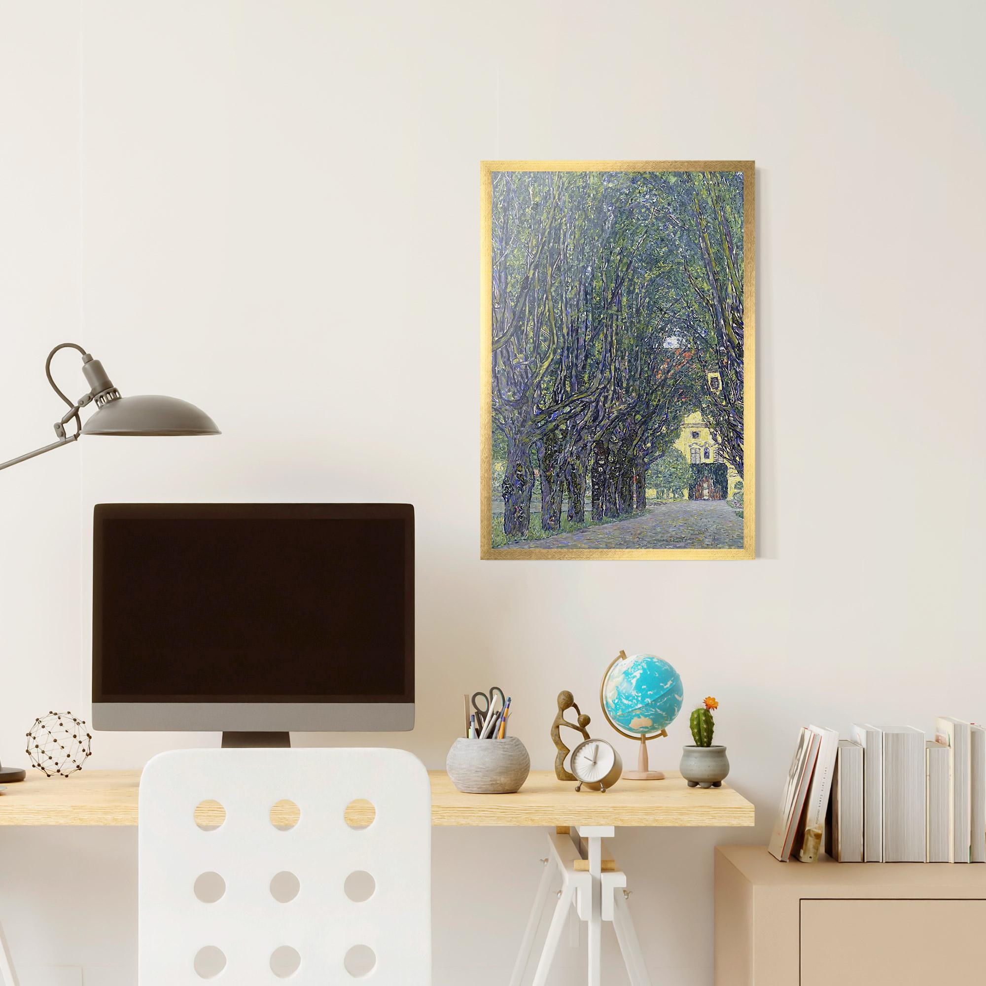 Gerahmte Poster Allee At Schloss Kammer mockup 6