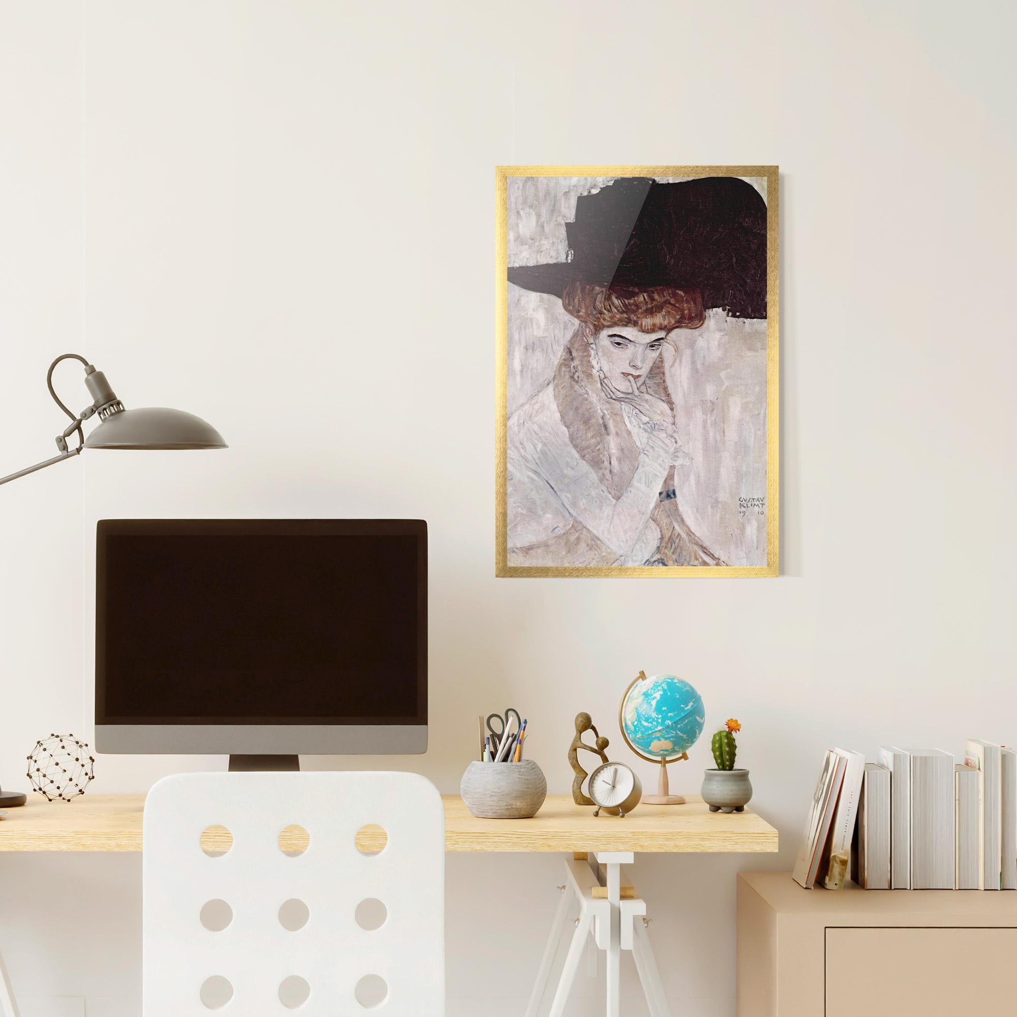 Gerahmte Poster Klimt Woman mockup 6