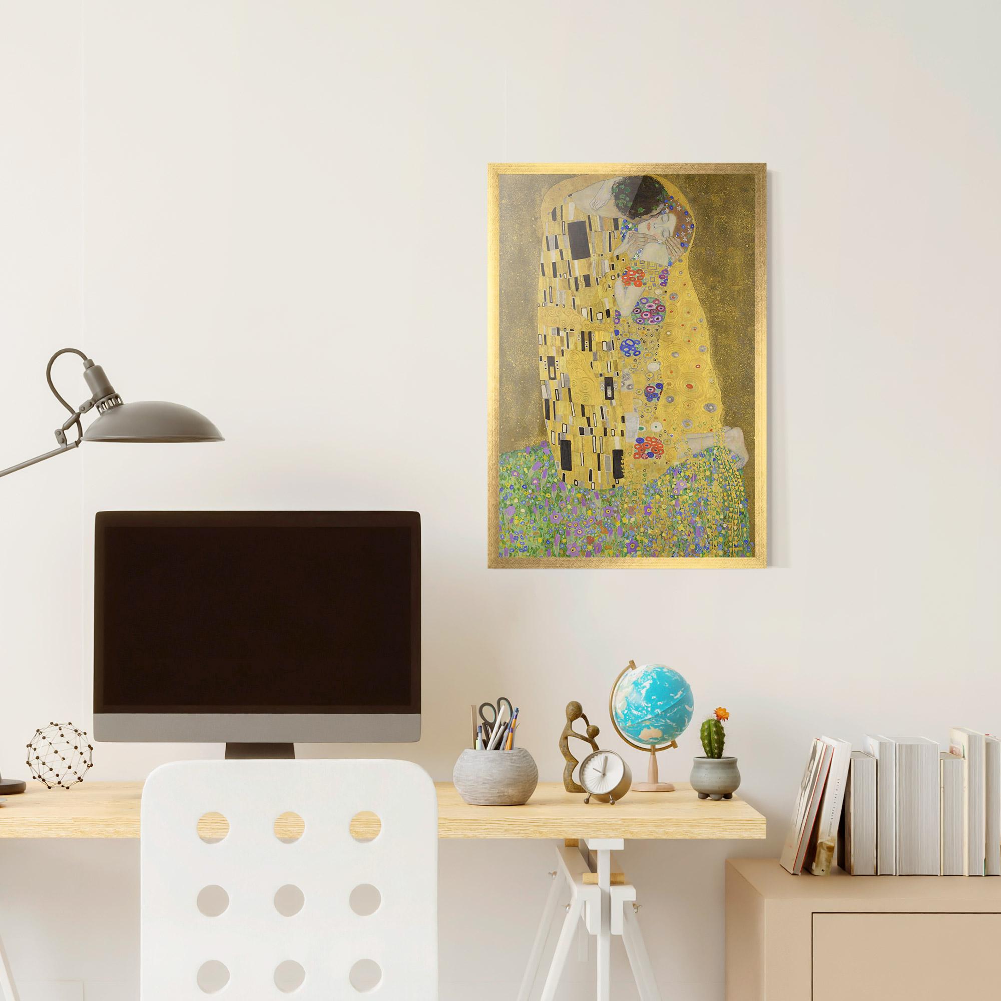 Gerahmte Poster The Kiss mockup 6