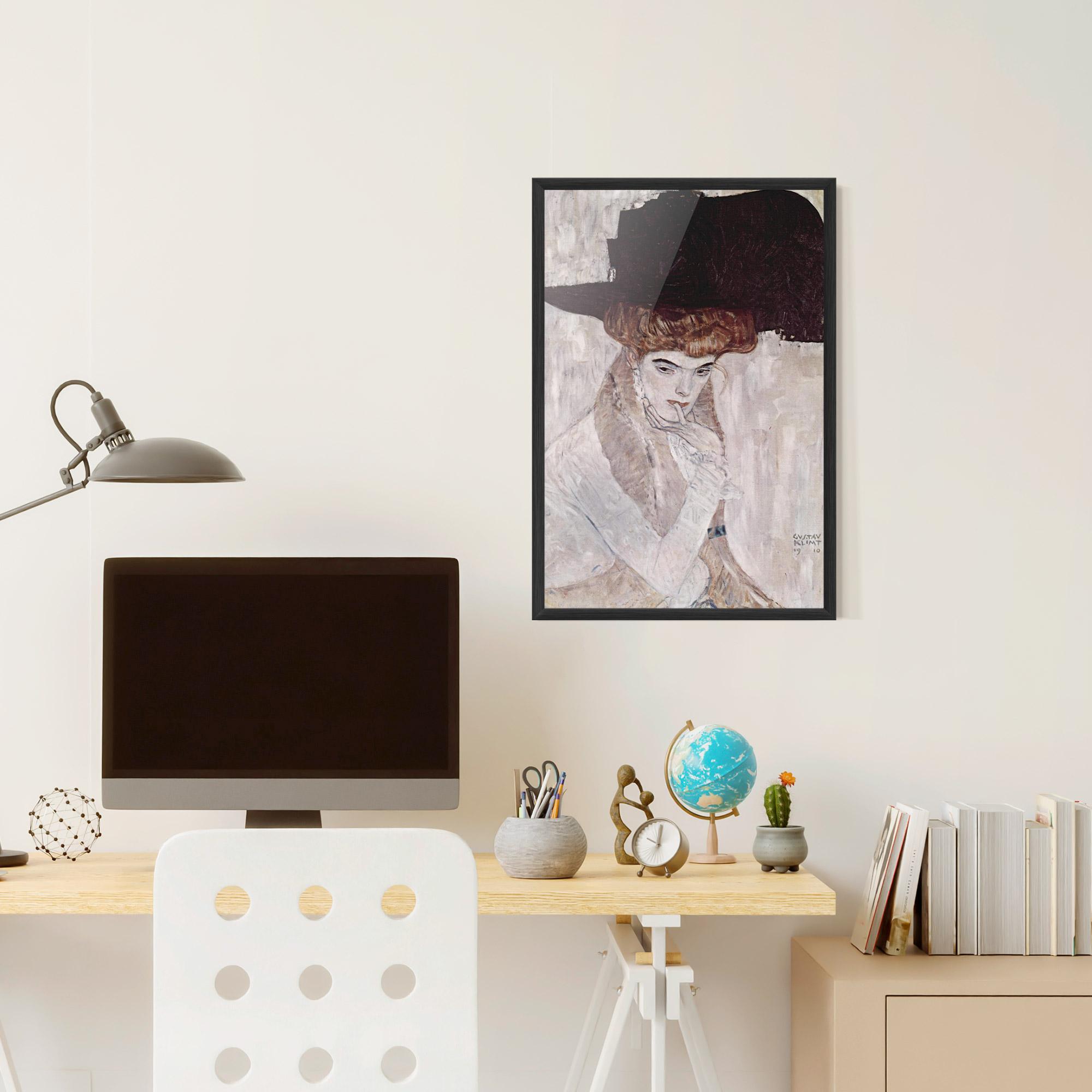 Gerahmte Poster Klimt Woman mockup 6