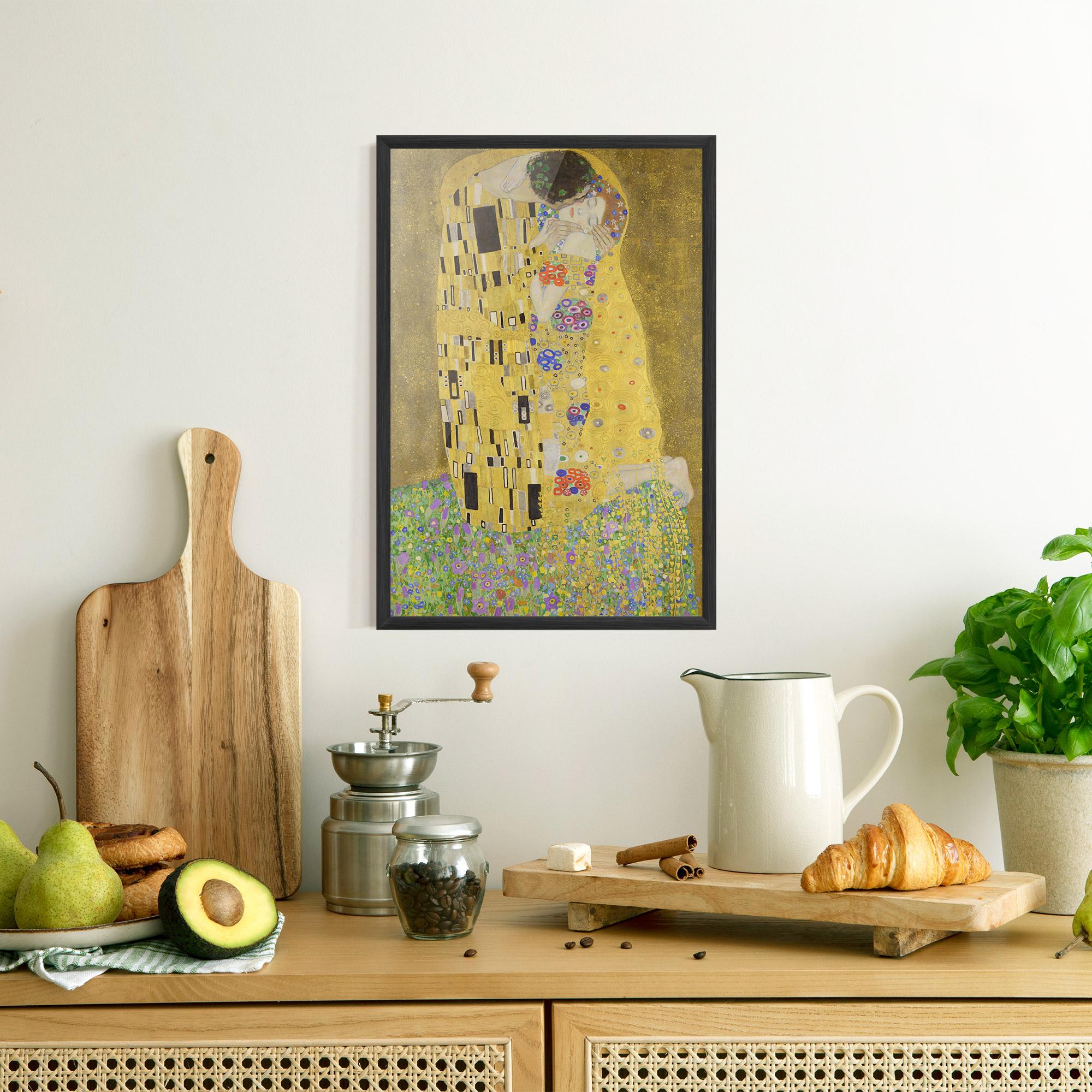 Gerahmte Poster The Kiss mockup 8