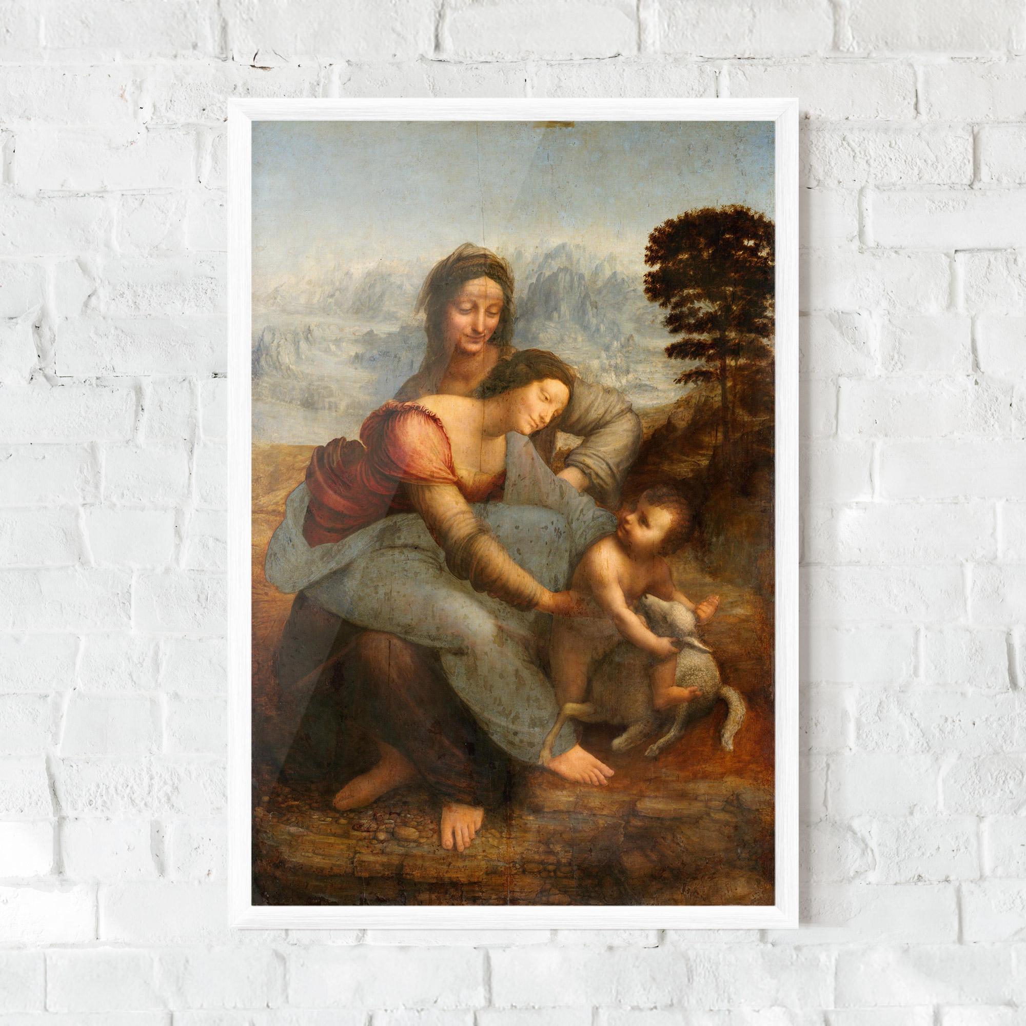Gerahmte Poster Leonardo Da Vinci Virgin And Child With St Anne mockup 0