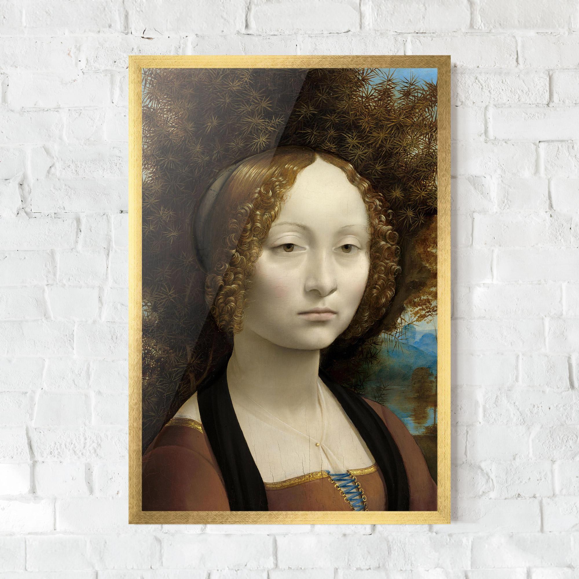 Gerahmte Poster Leonardo Da Vinci Ginevra De Benci mockup 0