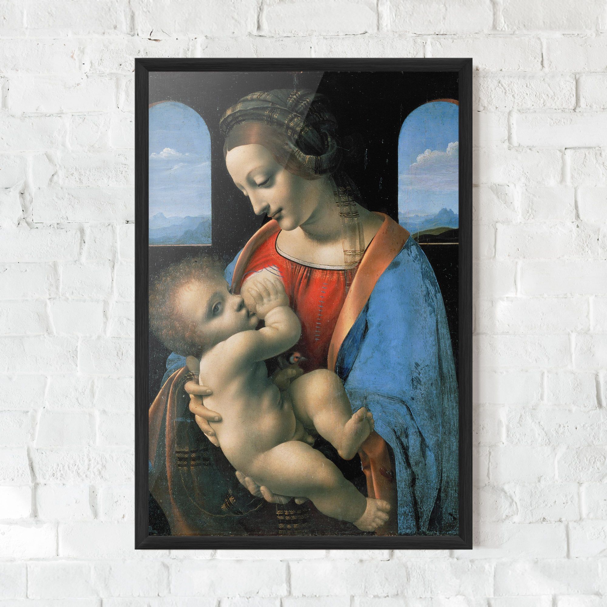 Leonardo Da Vinci Attributed Madonna Litta mockup 0