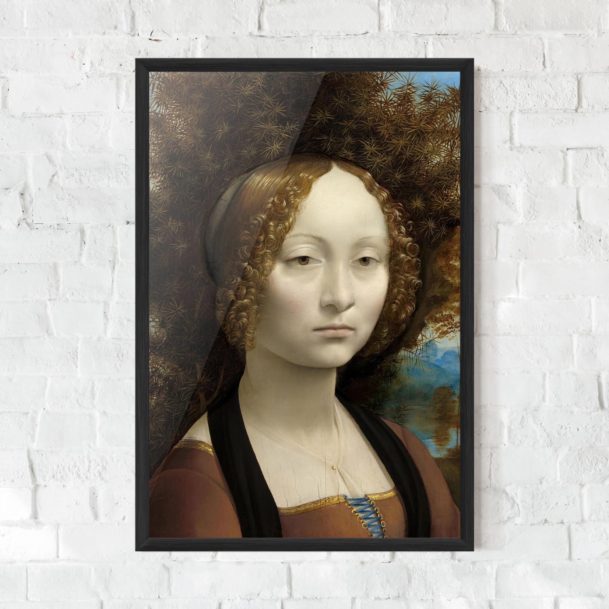 Gerahmte Poster Leonardo Da Vinci Ginevra De Benci mockup 0