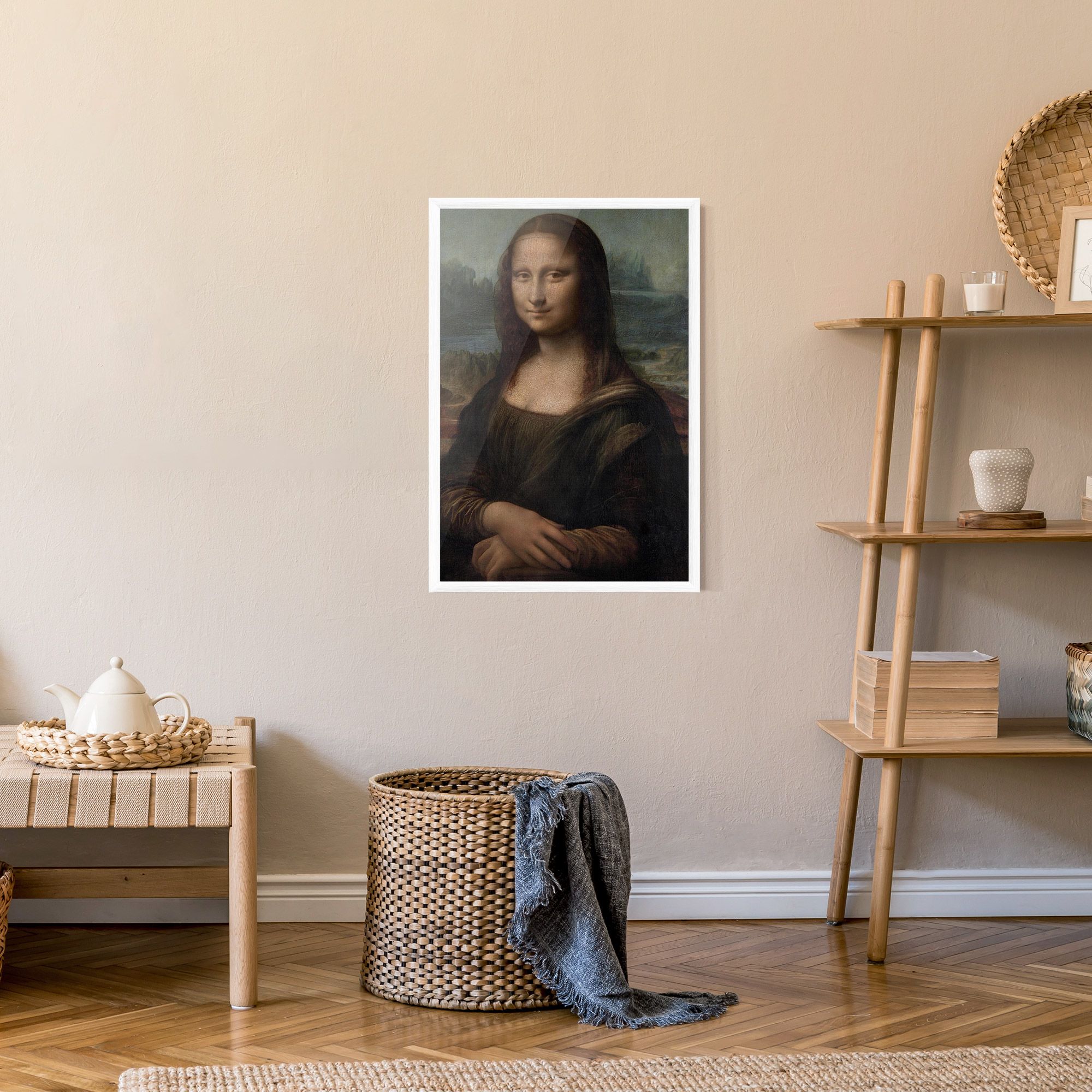 Mona Lisa By Leonardo Da Vinci mockup 9