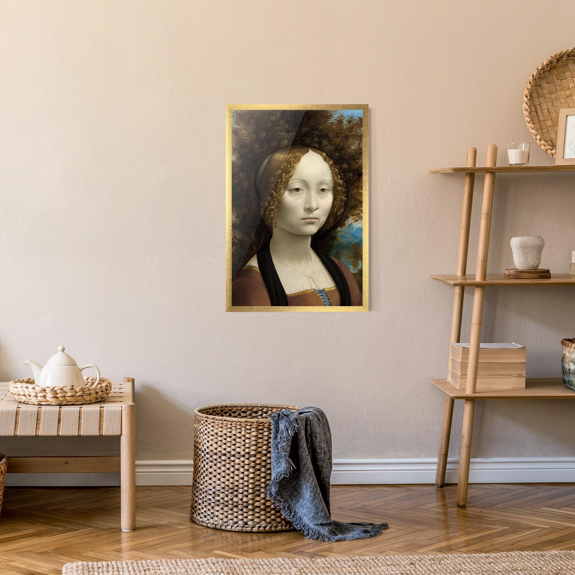 Gerahmte Poster Leonardo Da Vinci Ginevra De Benci mockup 9