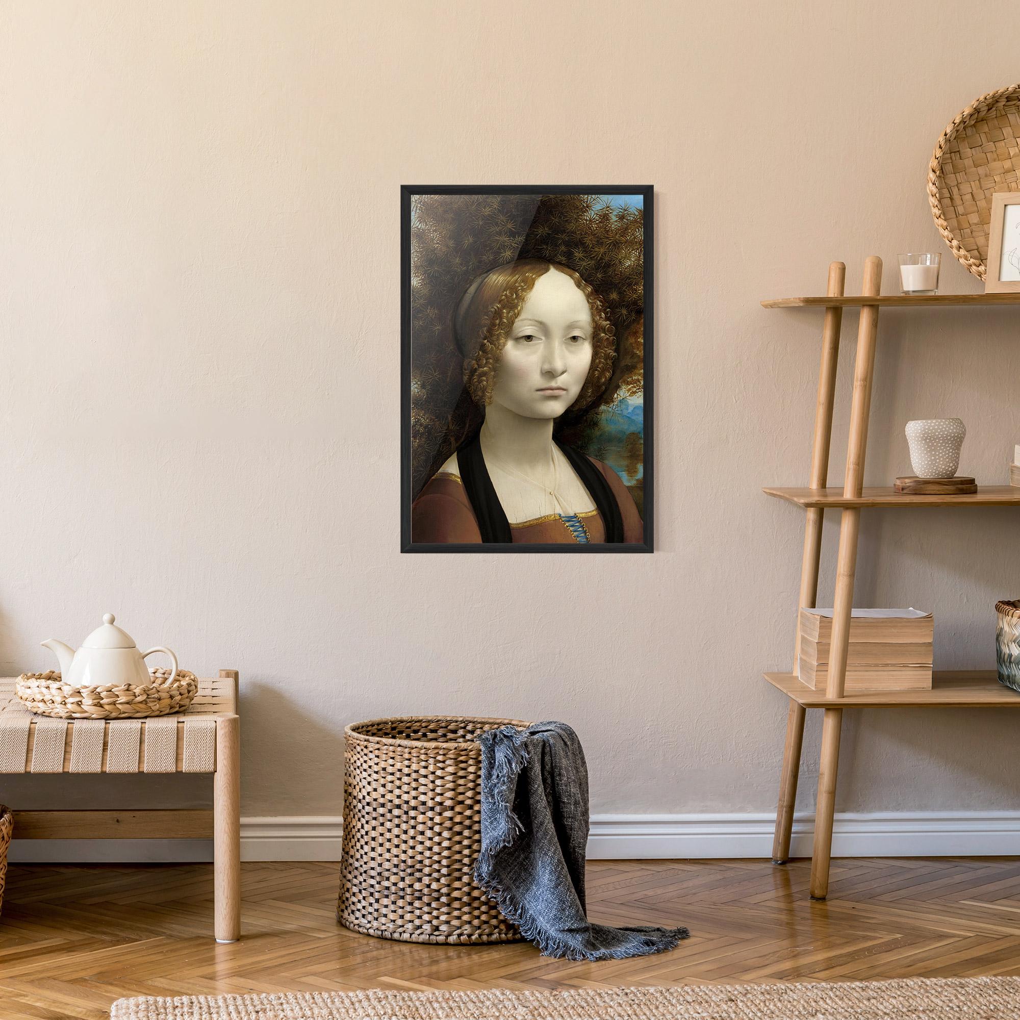 Gerahmte Poster Leonardo Da Vinci Ginevra De Benci mockup 9