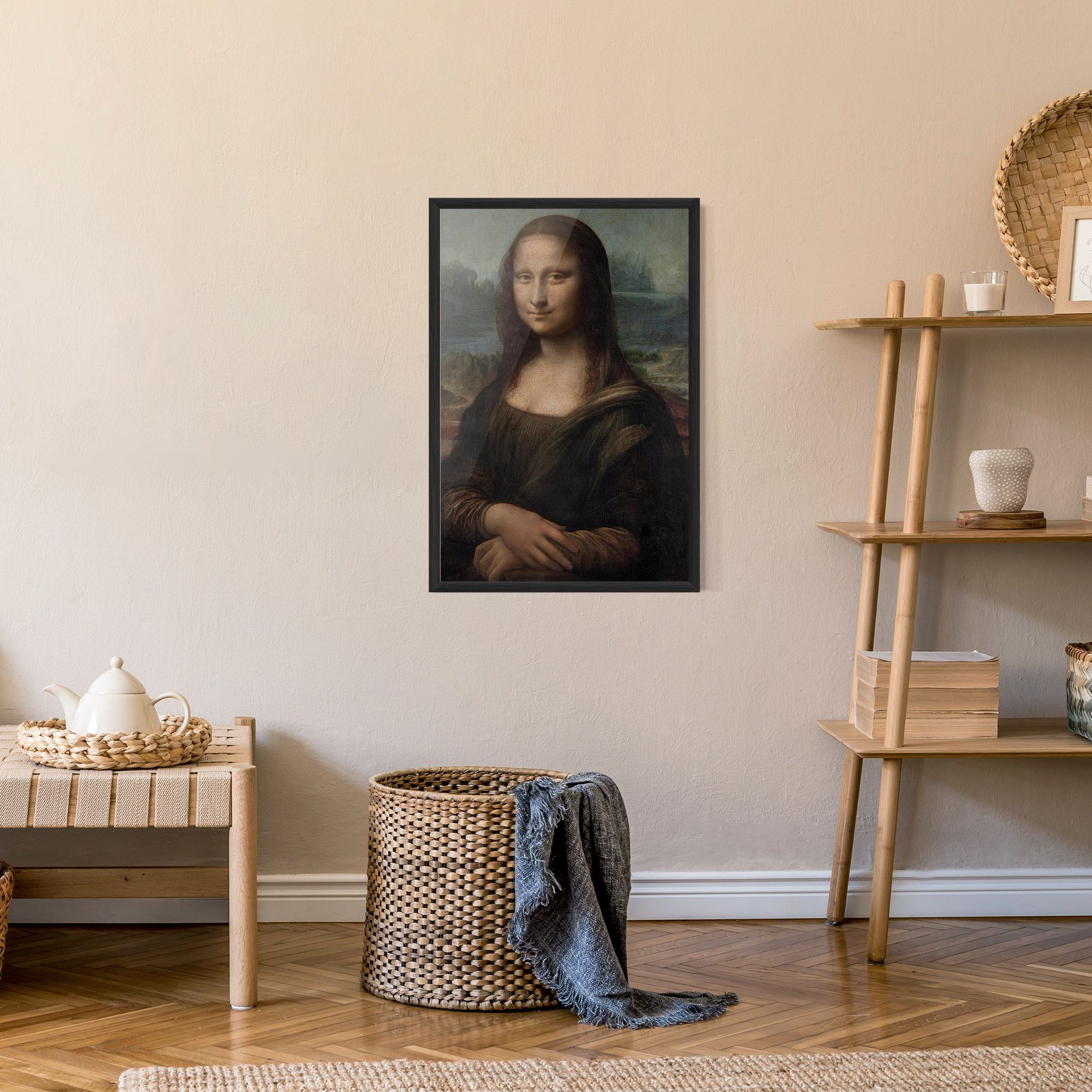 Mona Lisa By Leonardo Da Vinci mockup 9