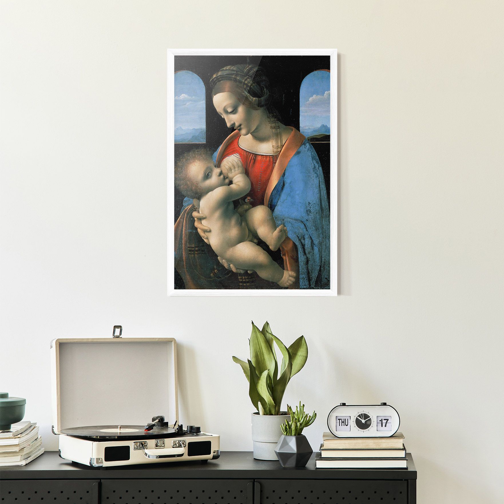 Leonardo Da Vinci Attributed Madonna Litta mockup 2