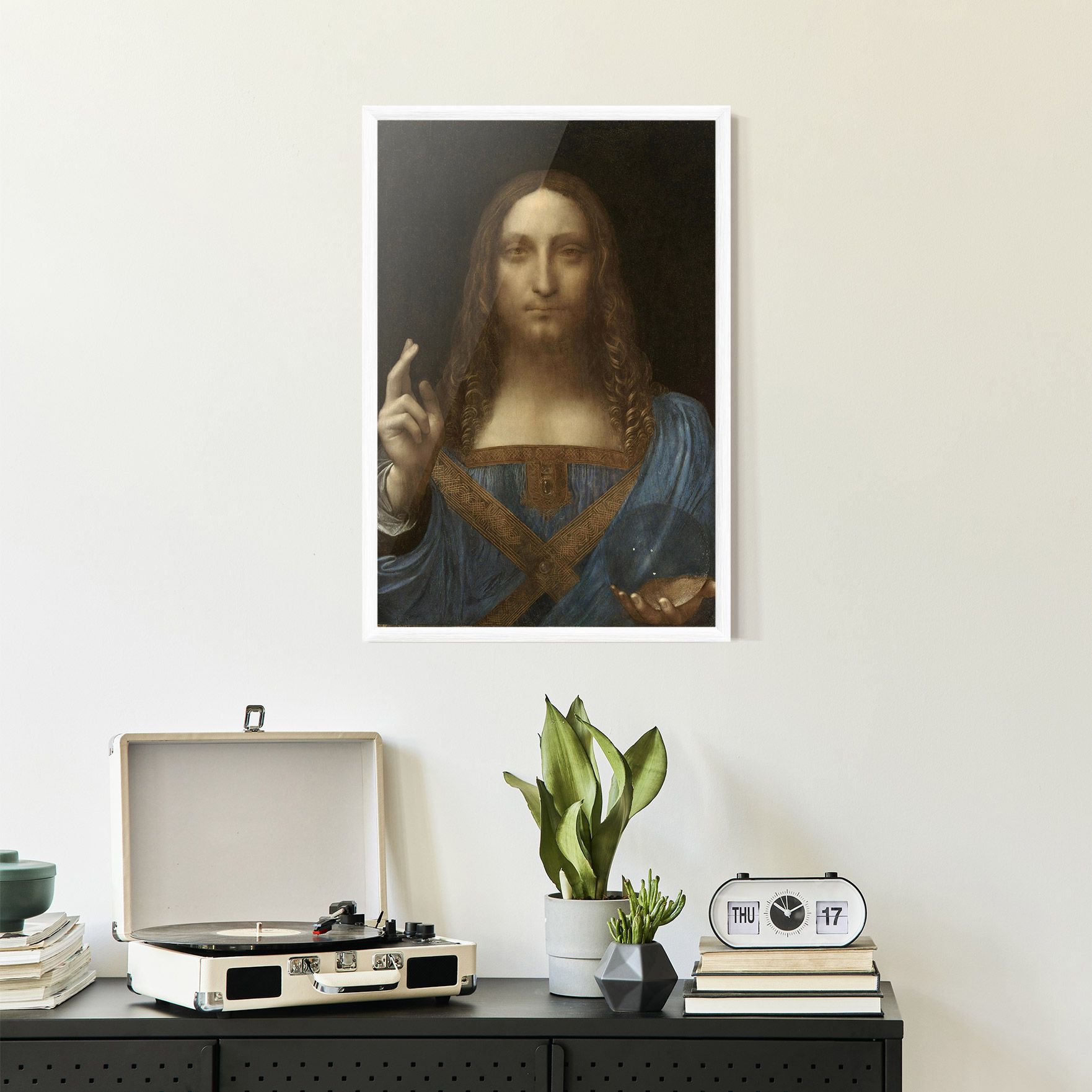 Leonardo Da Vinci Salvator Mundi mockup 2