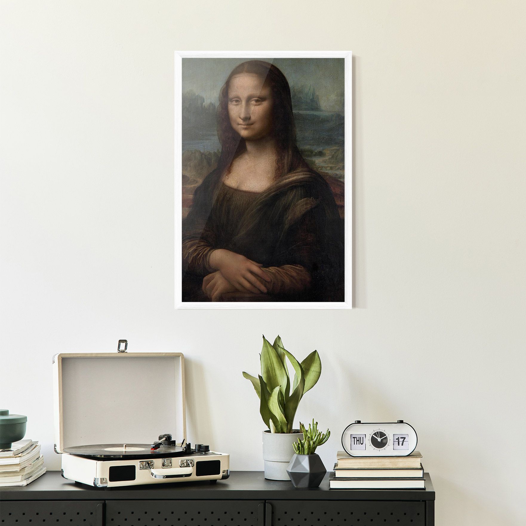Mona Lisa By Leonardo Da Vinci mockup 2