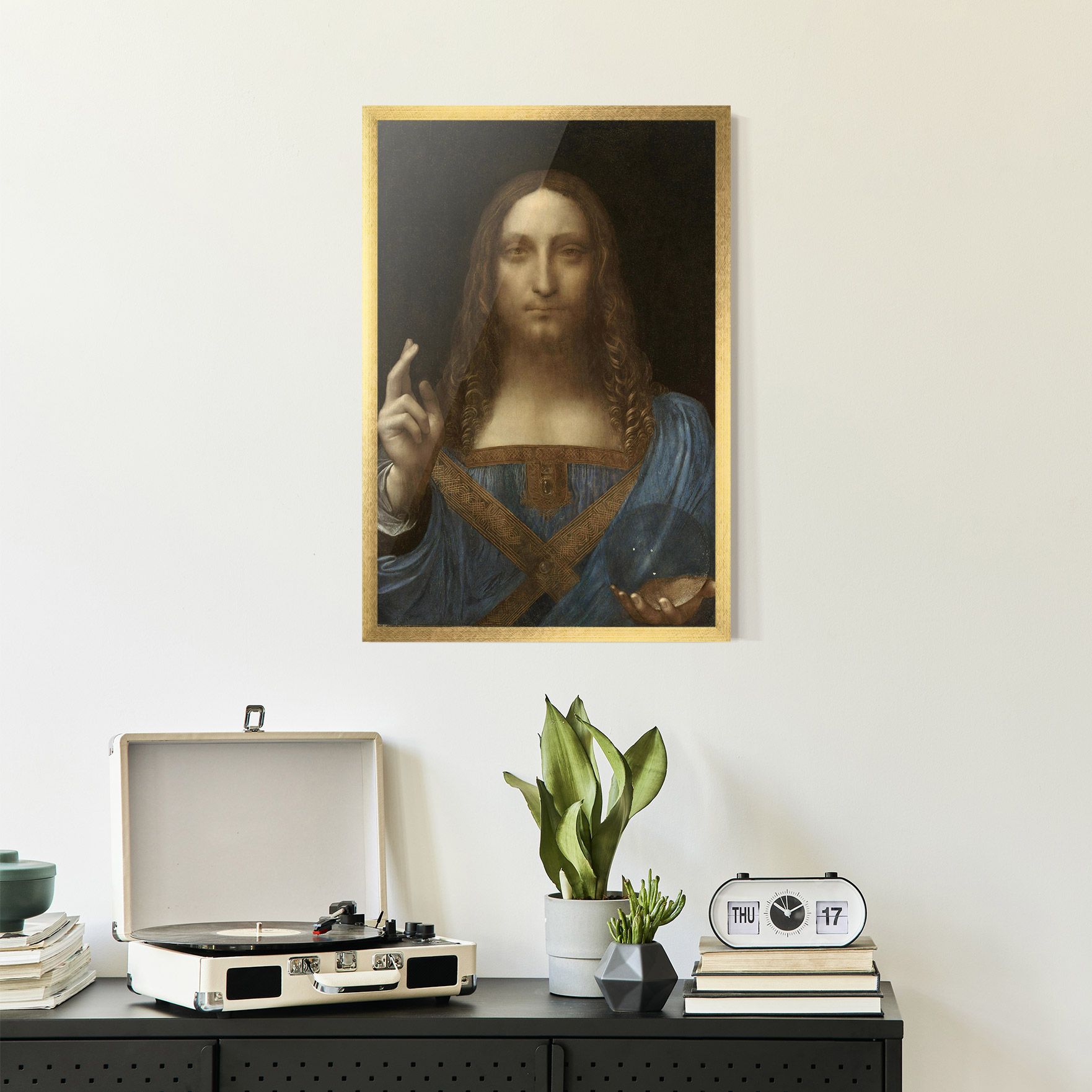 Leonardo Da Vinci Salvator Mundi mockup 2