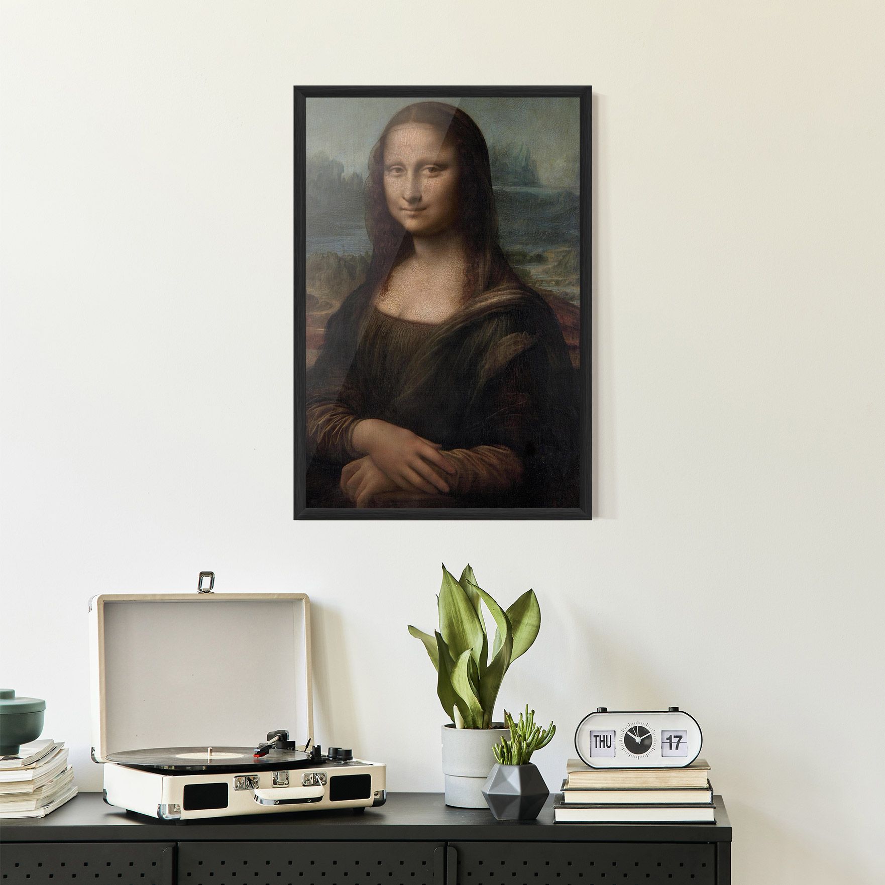 Mona Lisa By Leonardo Da Vinci mockup 2