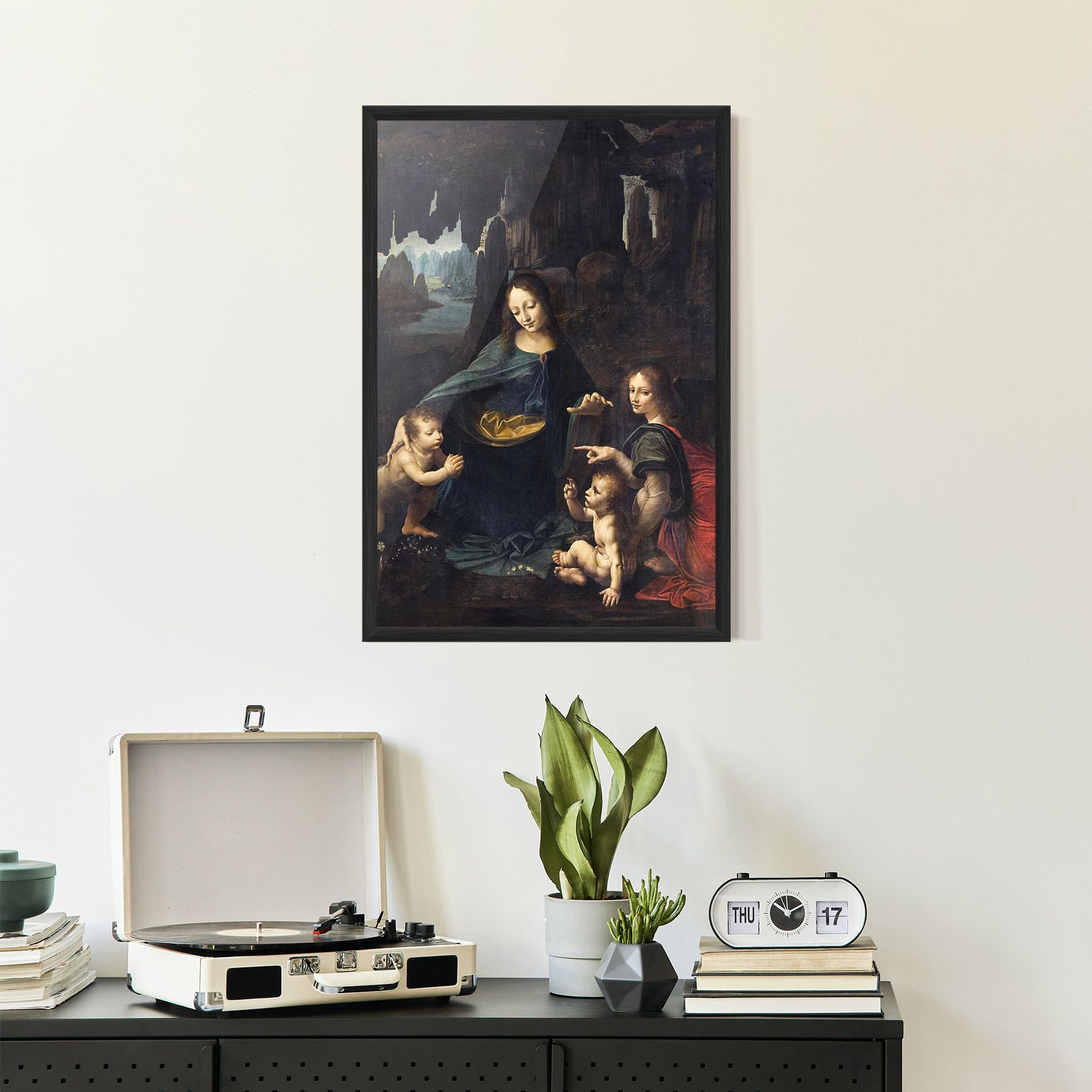 The Virgin Of The Rocks Leonardo Da Vinci mockup 2