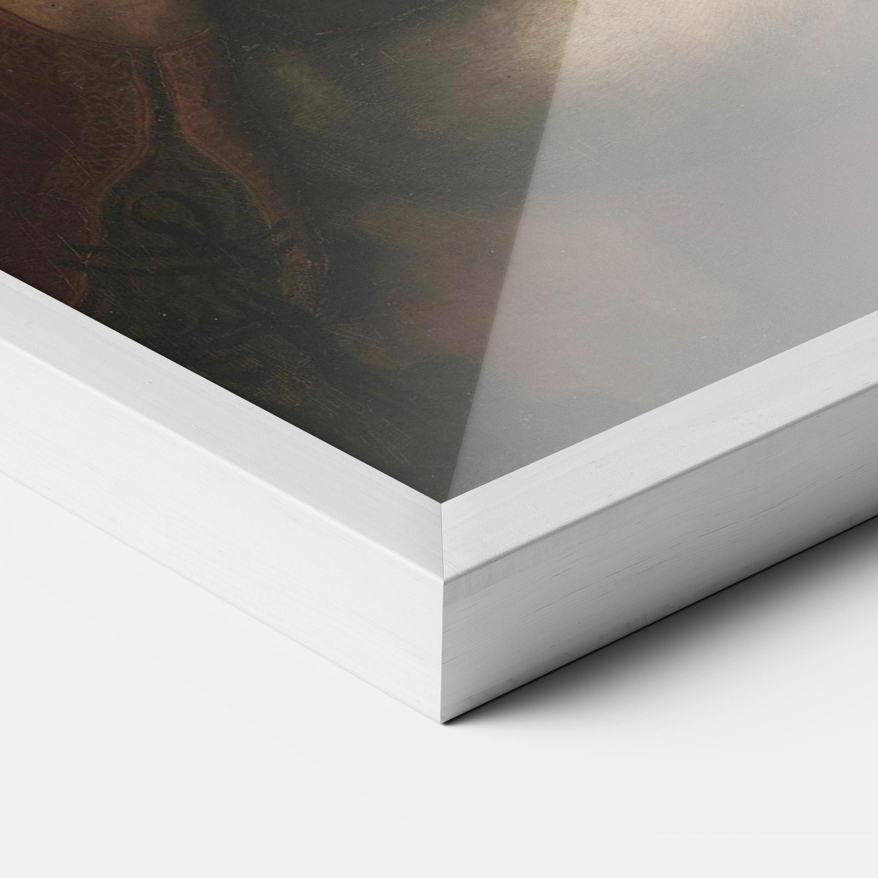 Gerahmte Poster Lady With An Ermine Leonardo Da Vinci mockup 3