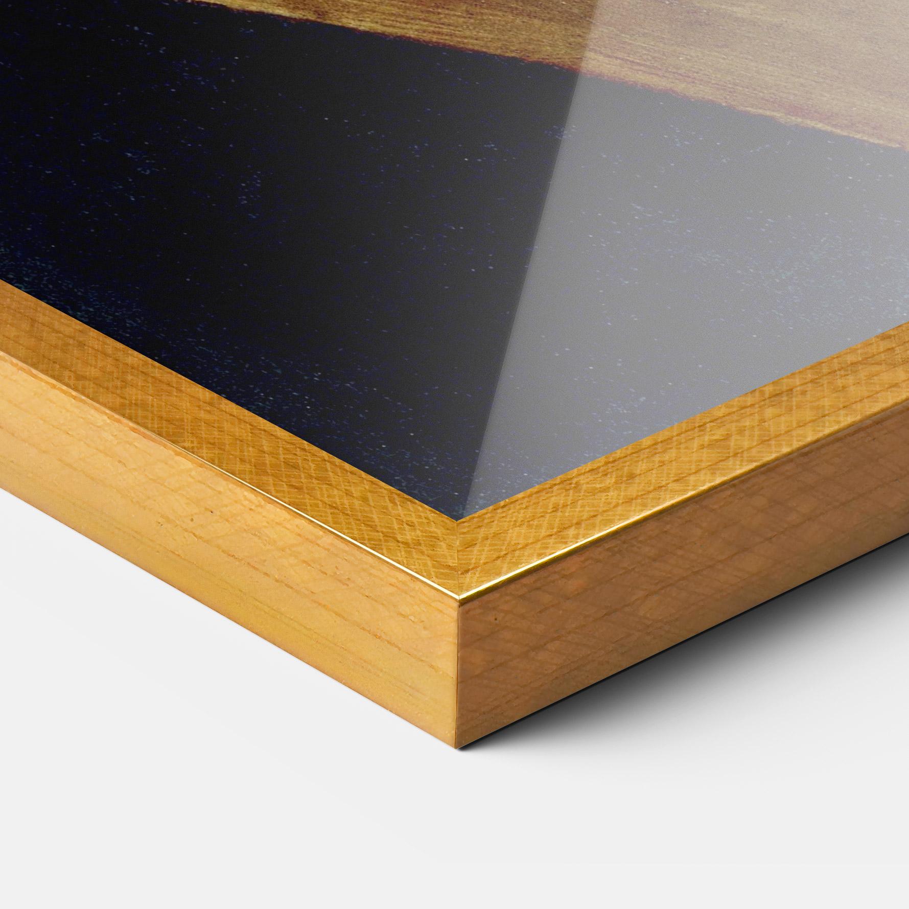 Gerahmte Poster Leonardo Da Vinci's The Portrait Of A Musician mockup 3