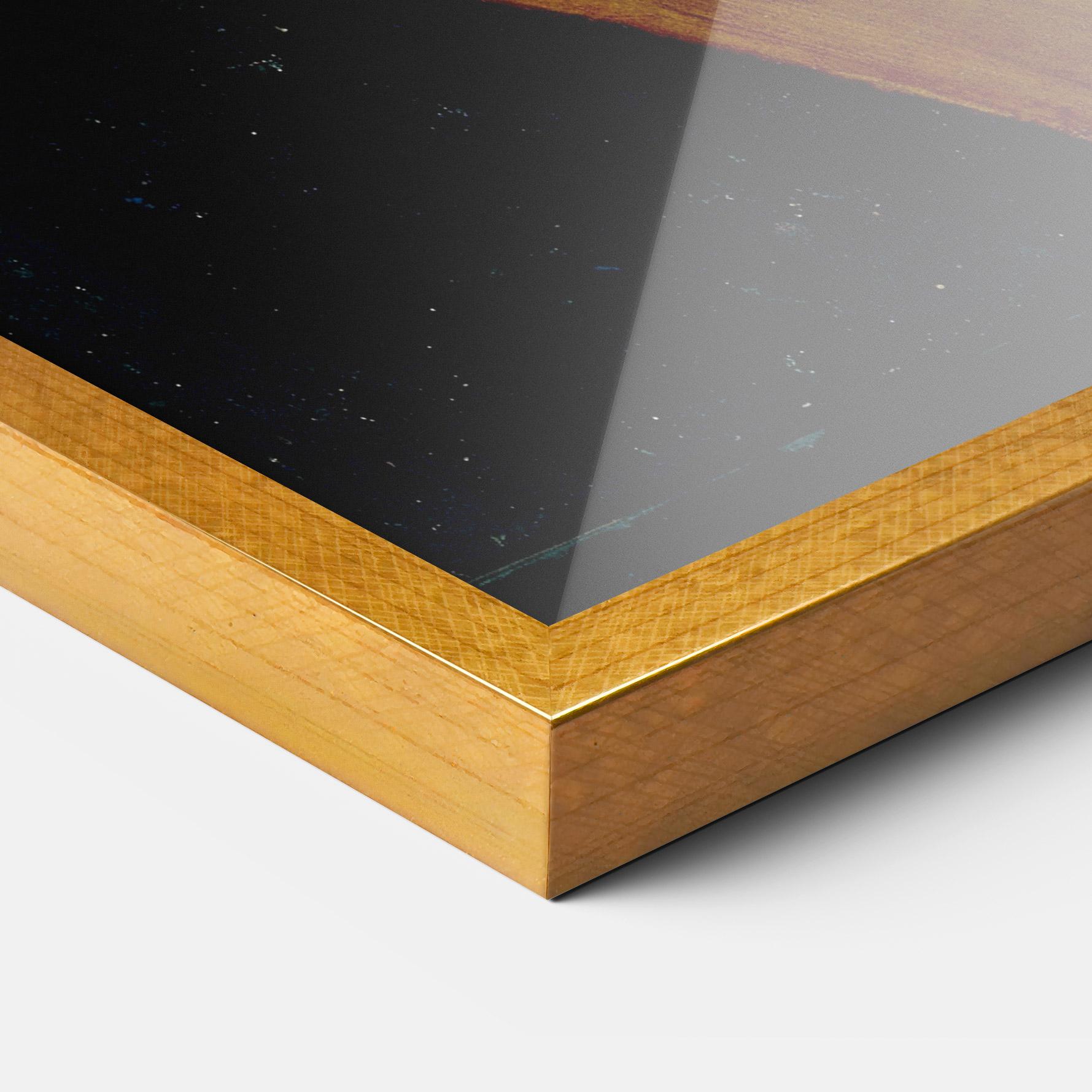 Gerahmte Poster Leonardo Da Vinci Portrait Of A Musician Pinacoteca Ambrosiana mockup 3