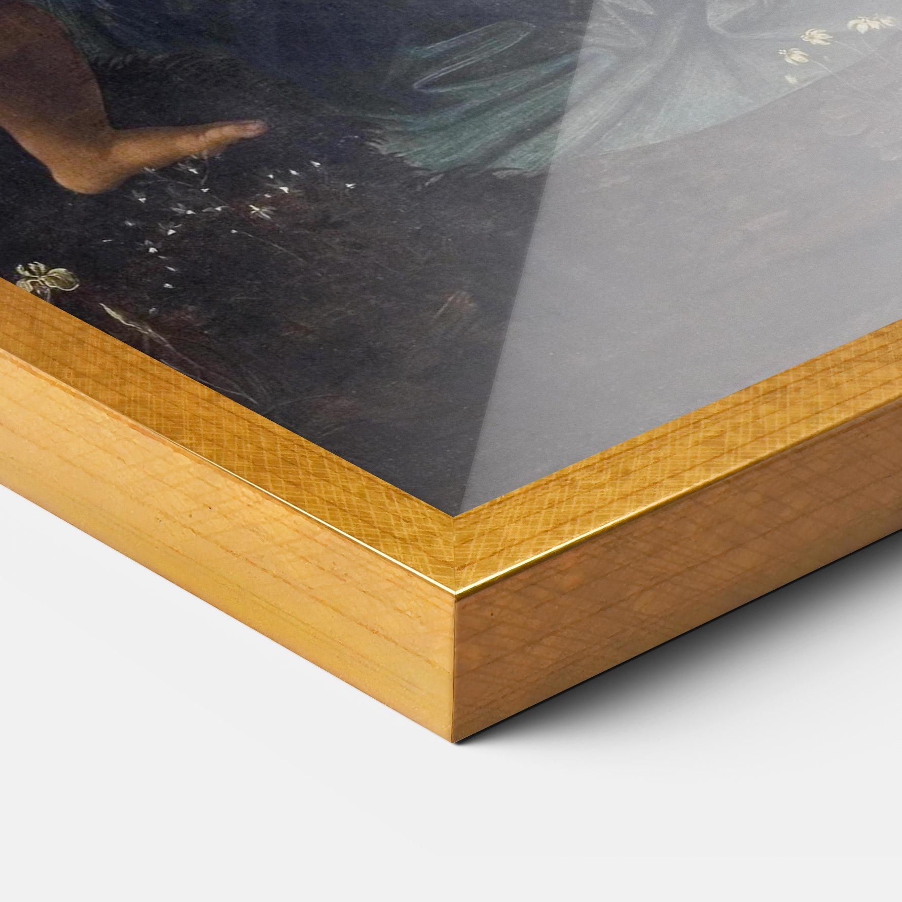 Gerahmte Poster The Virgin Of The Rocks Leonardo Da Vinci mockup 3