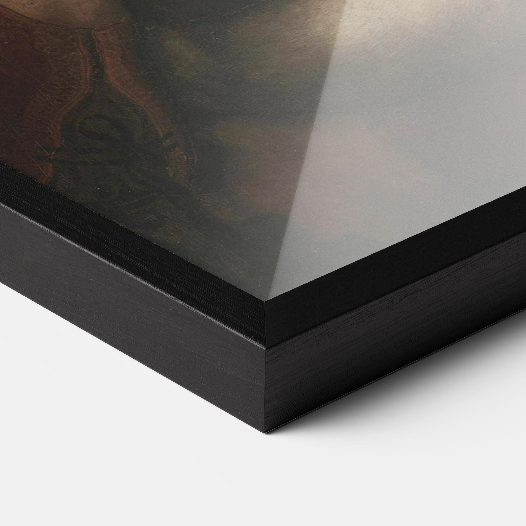 Gerahmte Poster Lady With An Ermine Leonardo Da Vinci mockup 3