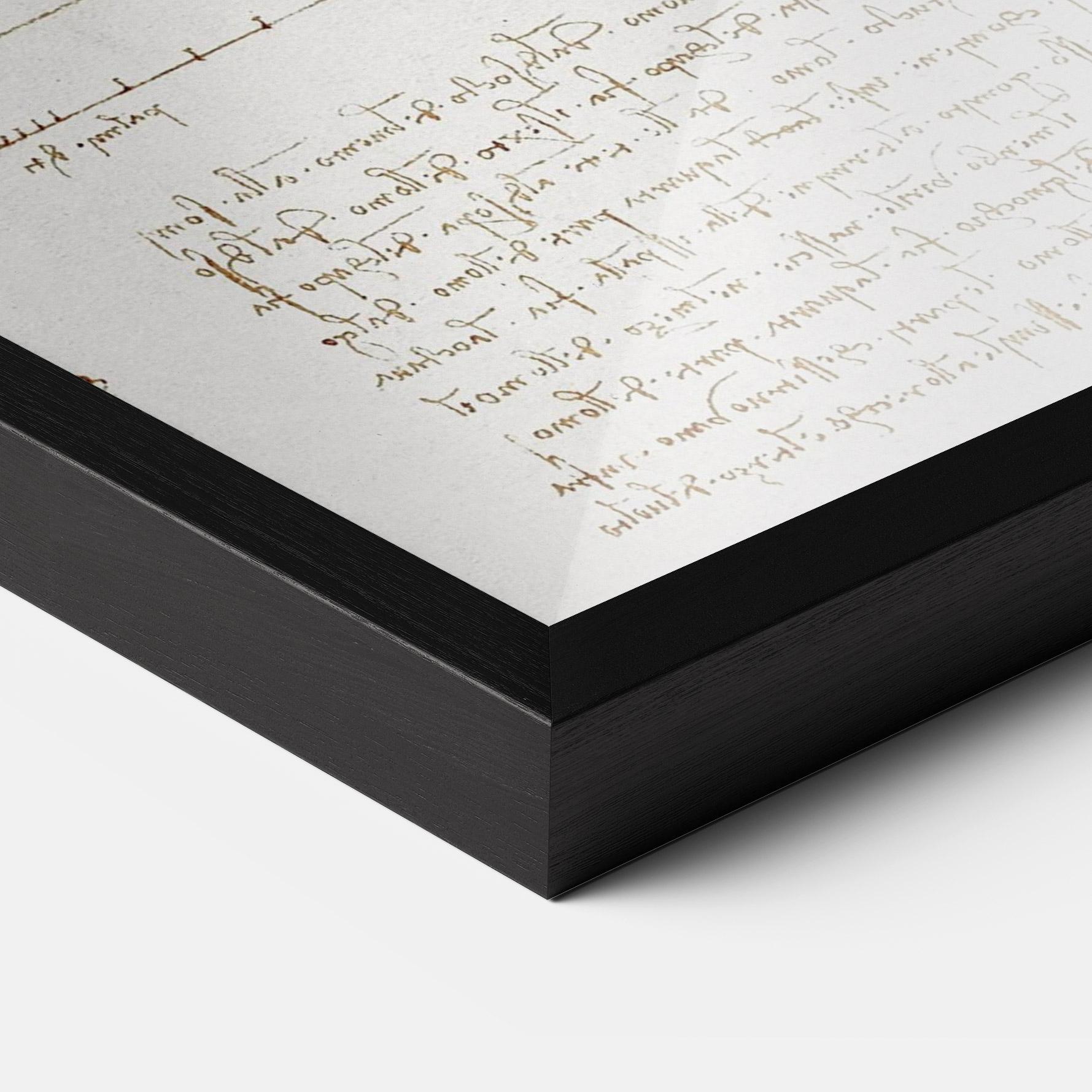 Gerahmte Poster Leonardo Da Vinci's Vitruvian Man mockup 3