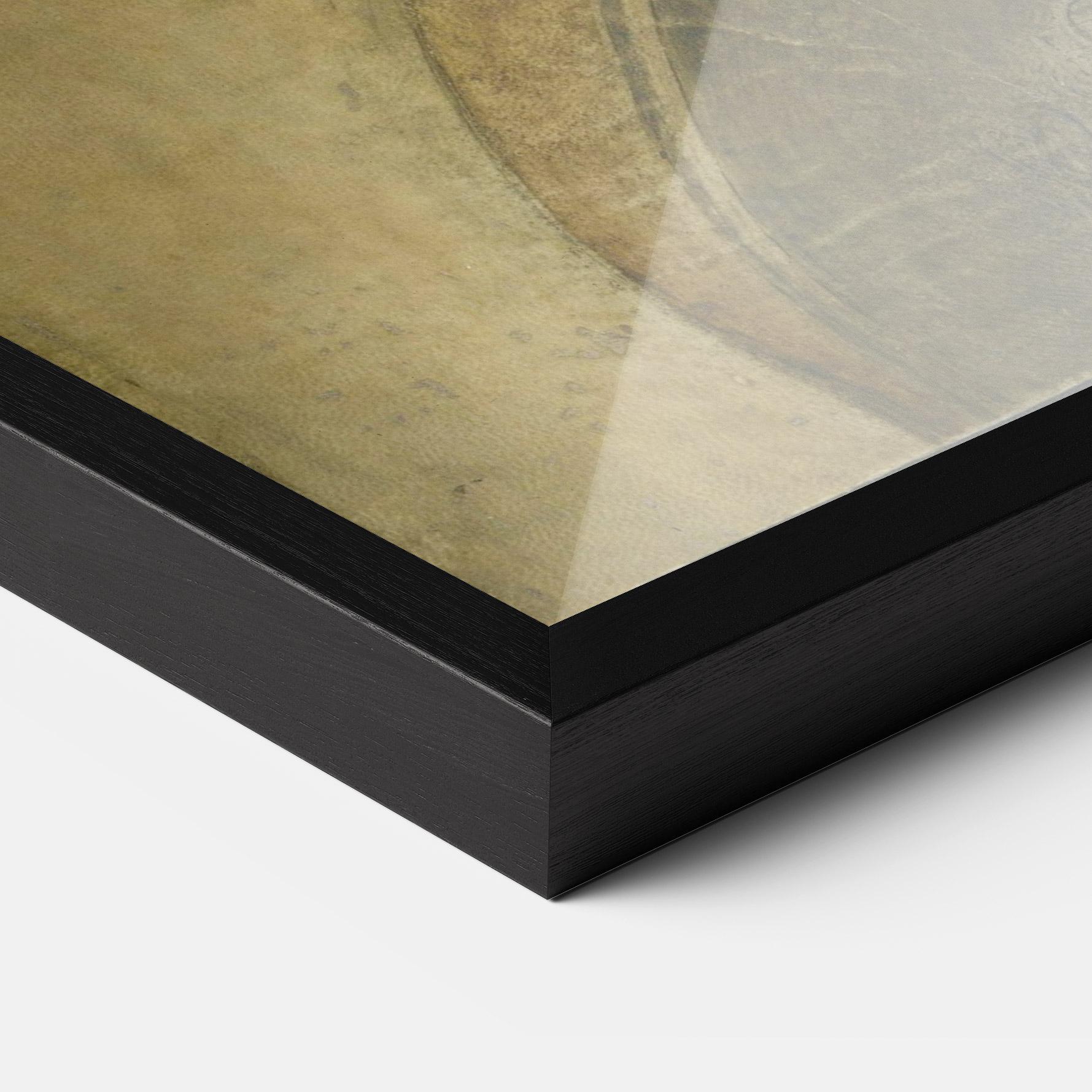 Gerahmte Poster Profile Of A Young Fiancee Da Vinci mockup 3