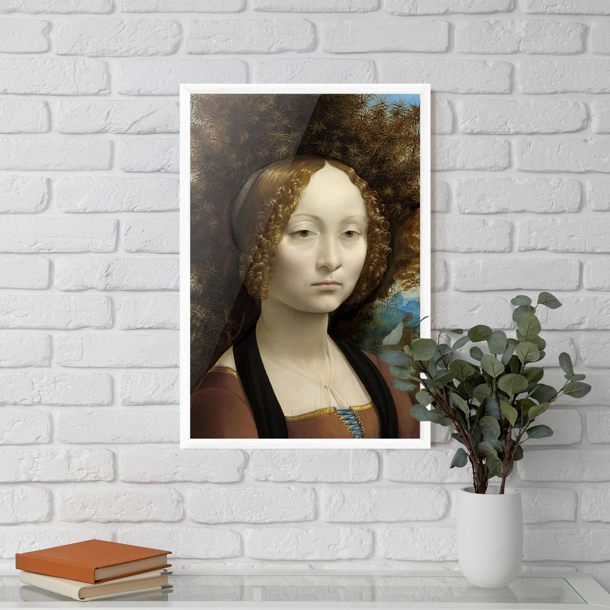 Gerahmte Poster Leonardo Da Vinci Ginevra De Benci mockup 5