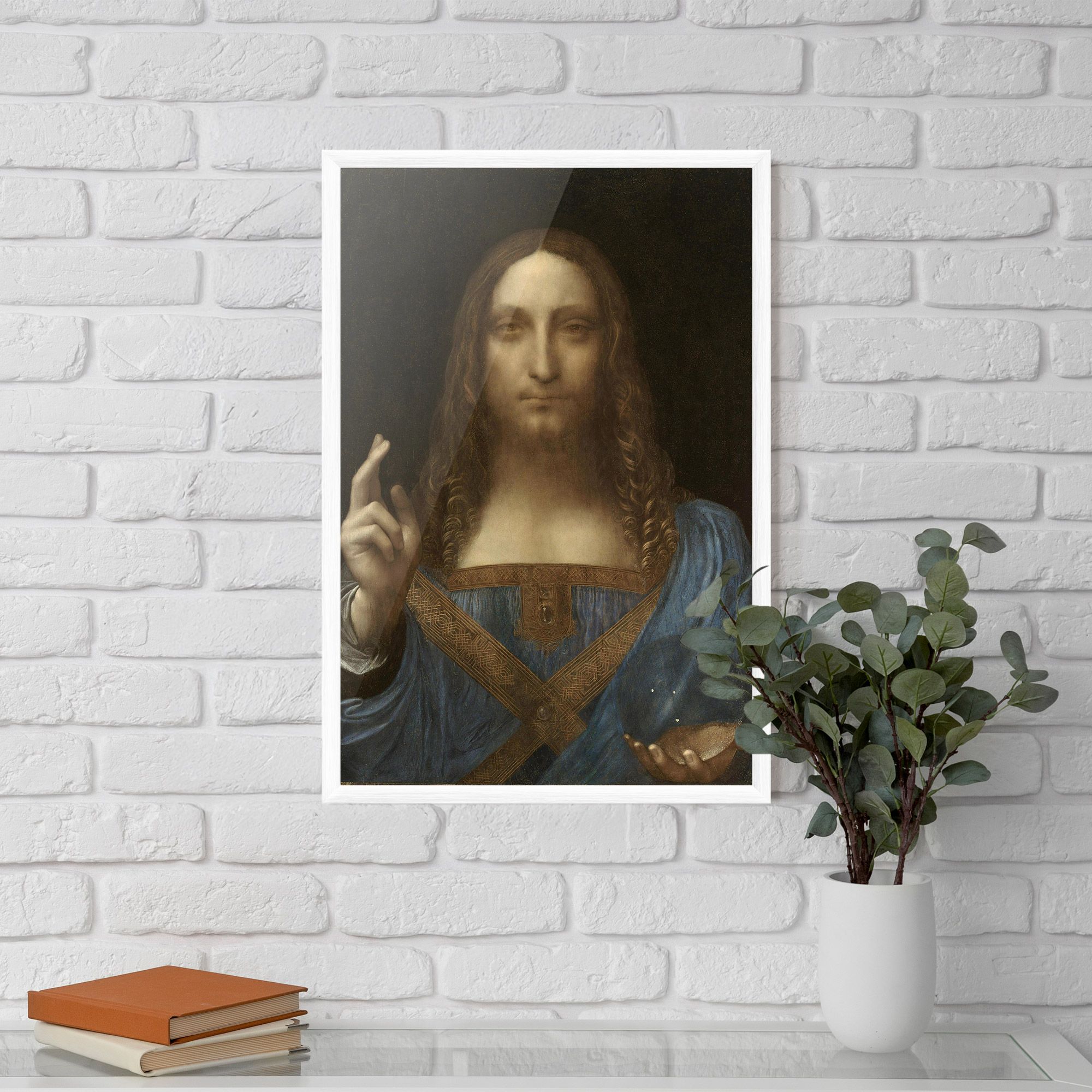 Leonardo Da Vinci Salvator Mundi mockup 5