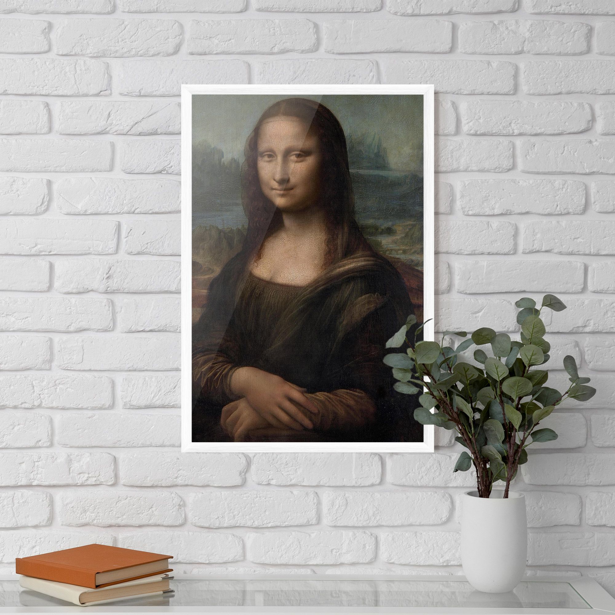 Mona Lisa By Leonardo Da Vinci mockup 5