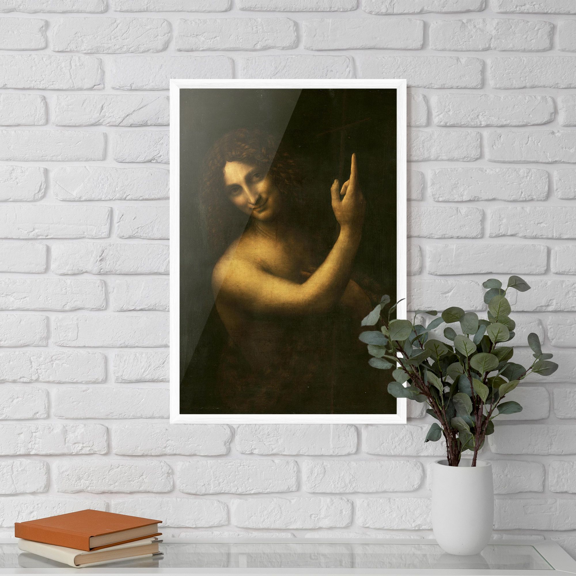 Seonardo Da Vinci Saint John The Baptist mockup 5
