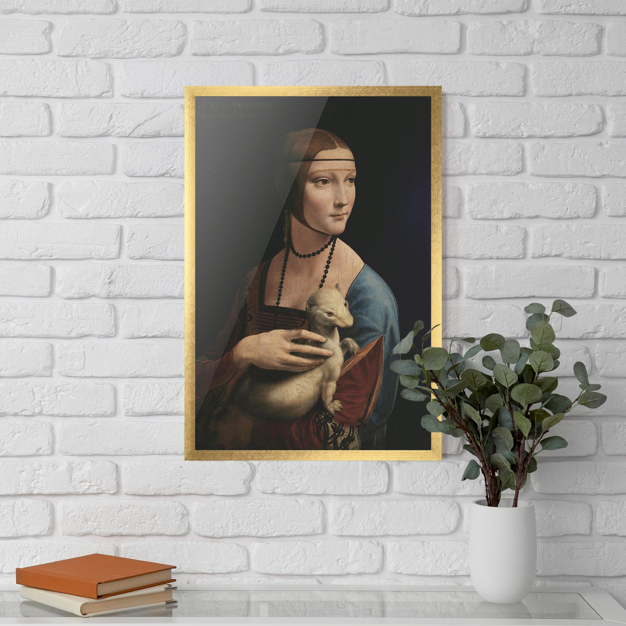 Lady With An Ermine Leonardo Da Vinci mockup 5