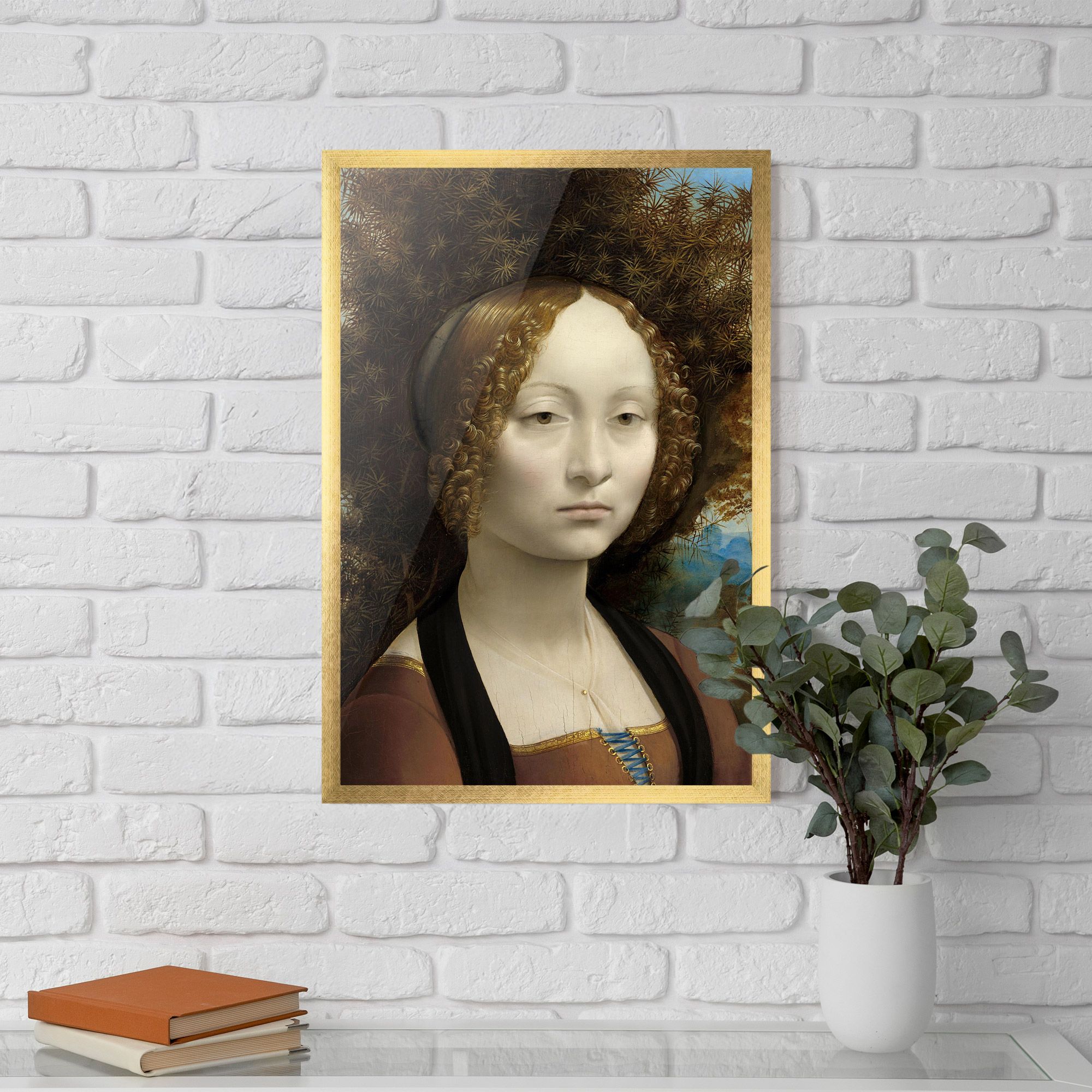 Leonardo Da Vinci Ginevra De Benci mockup 5