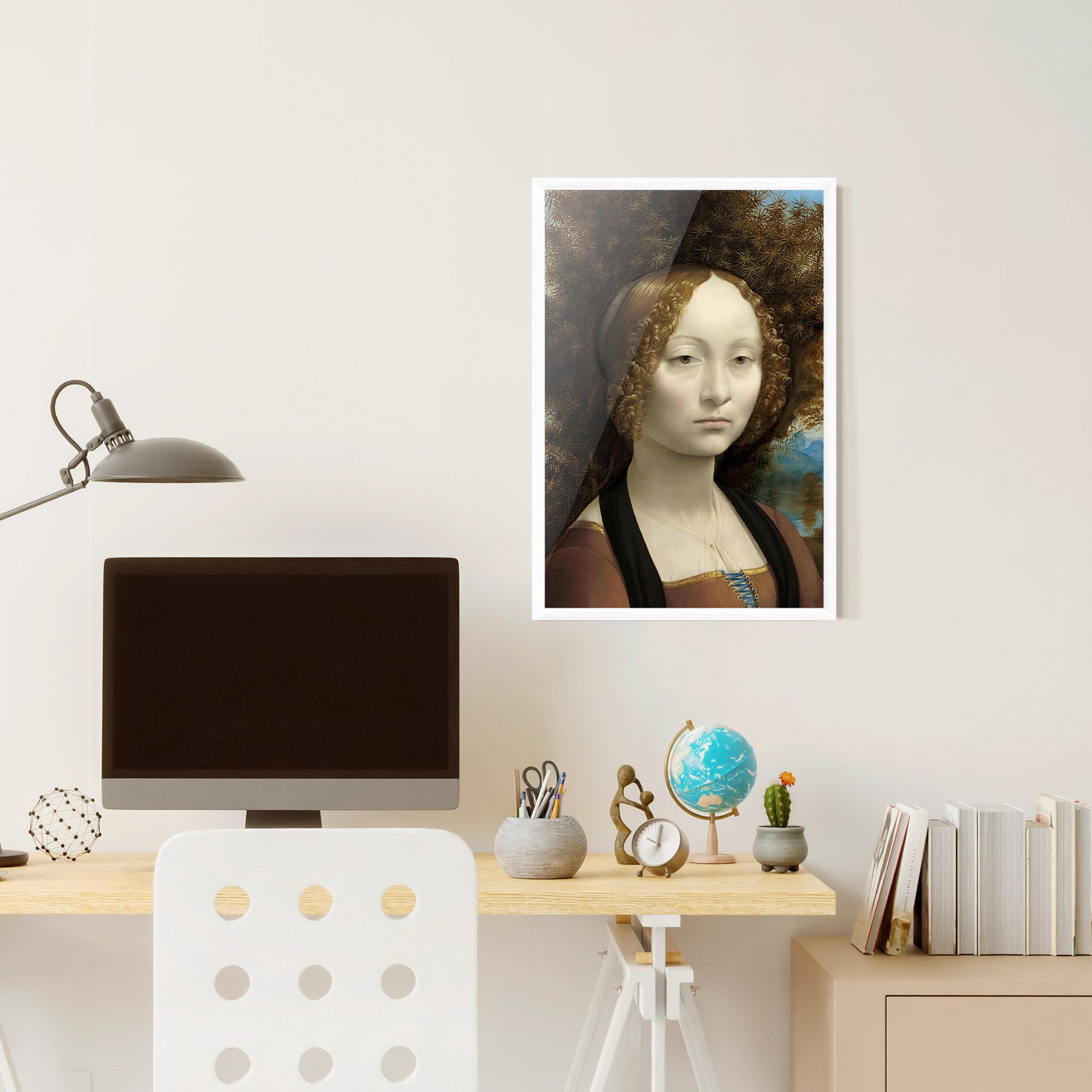 Leonardo Da Vinci Ginevra De Benci mockup 6