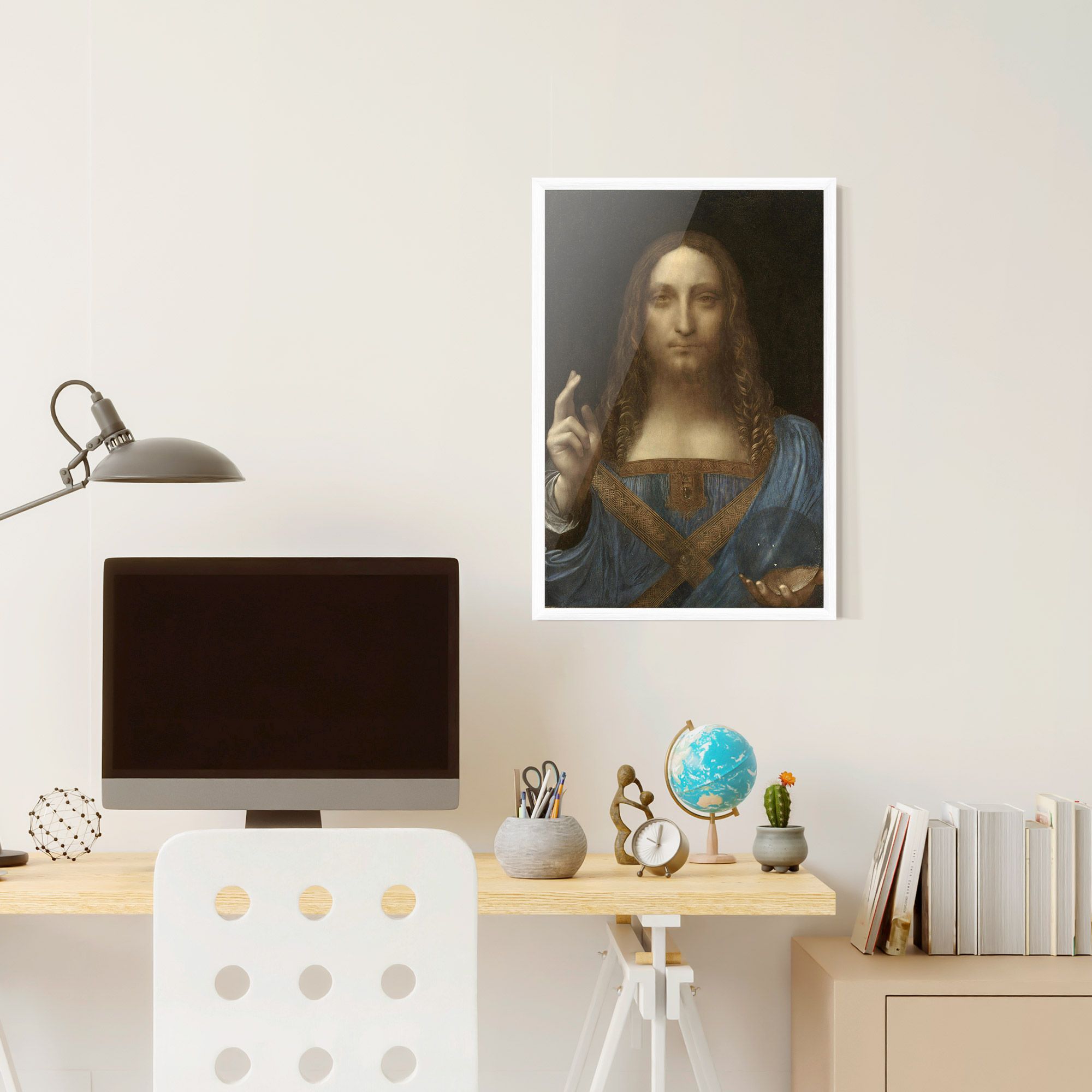 Leonardo Da Vinci Salvator Mundi mockup 6
