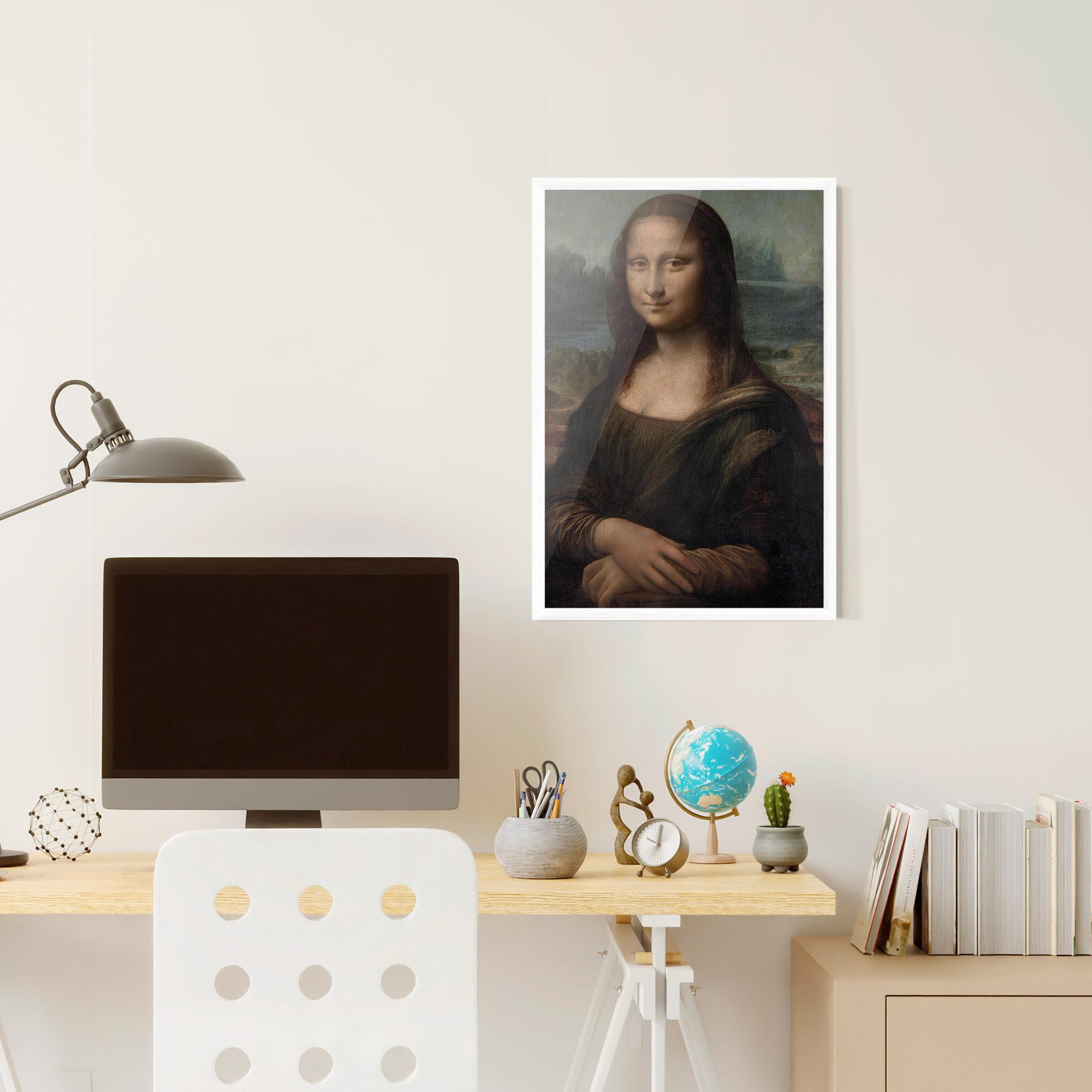Gerahmte Poster Mona Lisa By Leonardo Da Vinci mockup 6