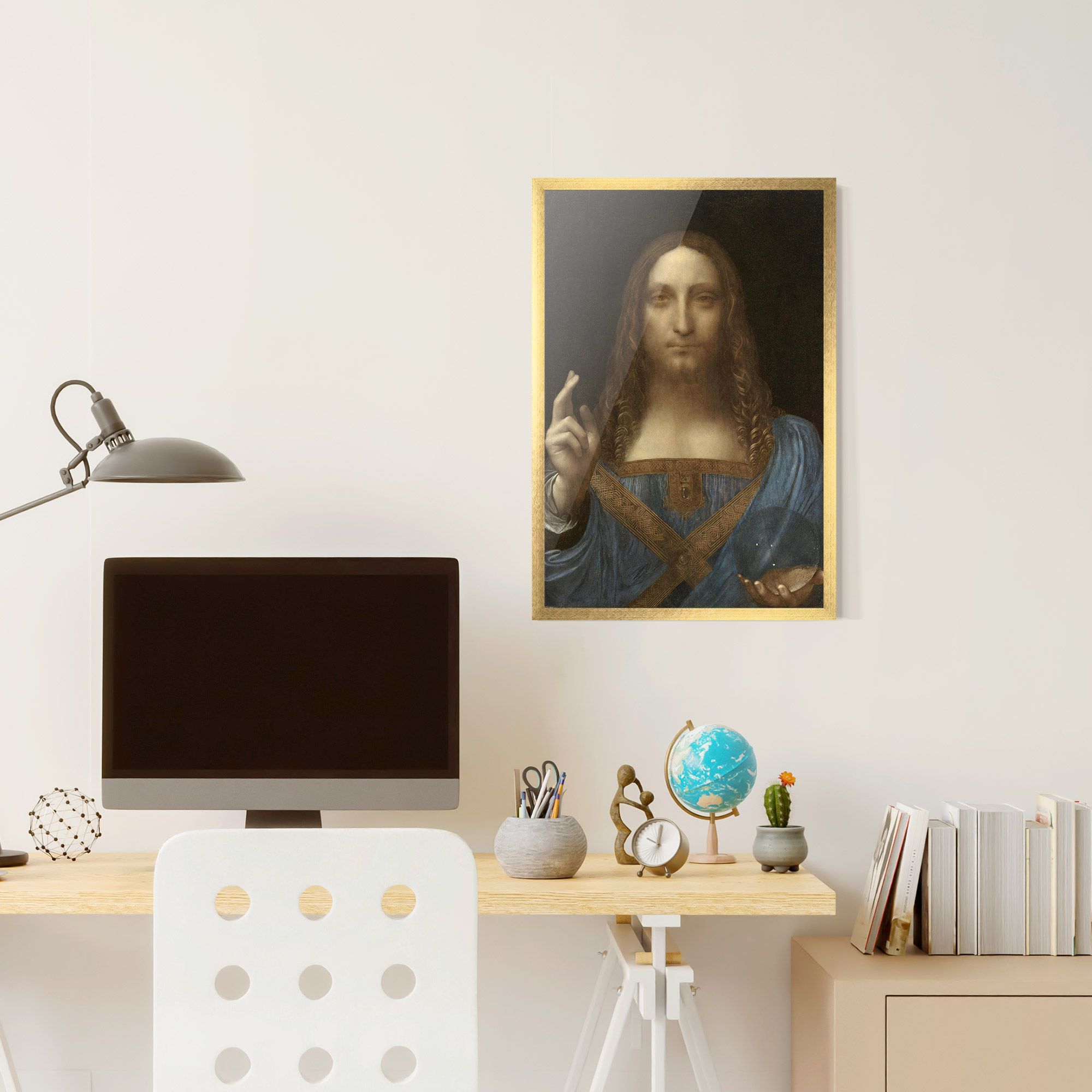 Leonardo Da Vinci Salvator Mundi mockup 6