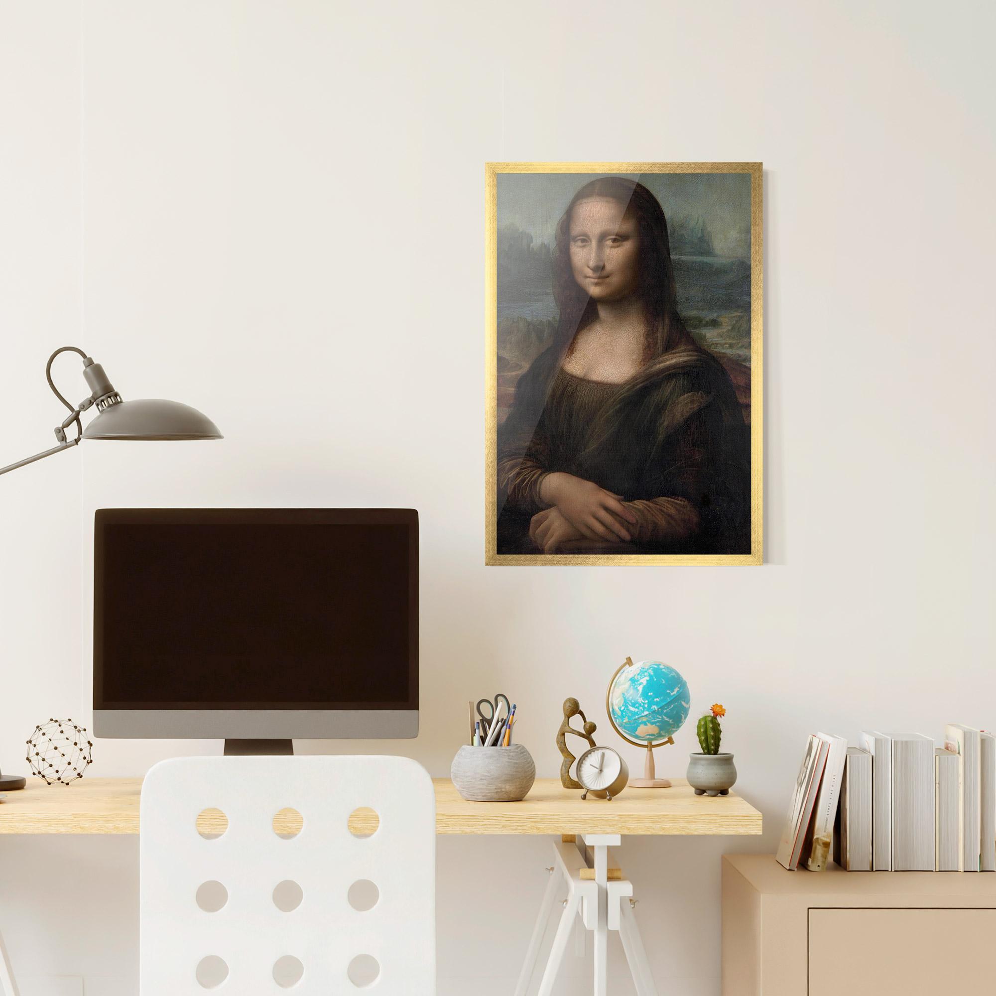 Gerahmte Poster Mona Lisa By Leonardo Da Vinci mockup 6