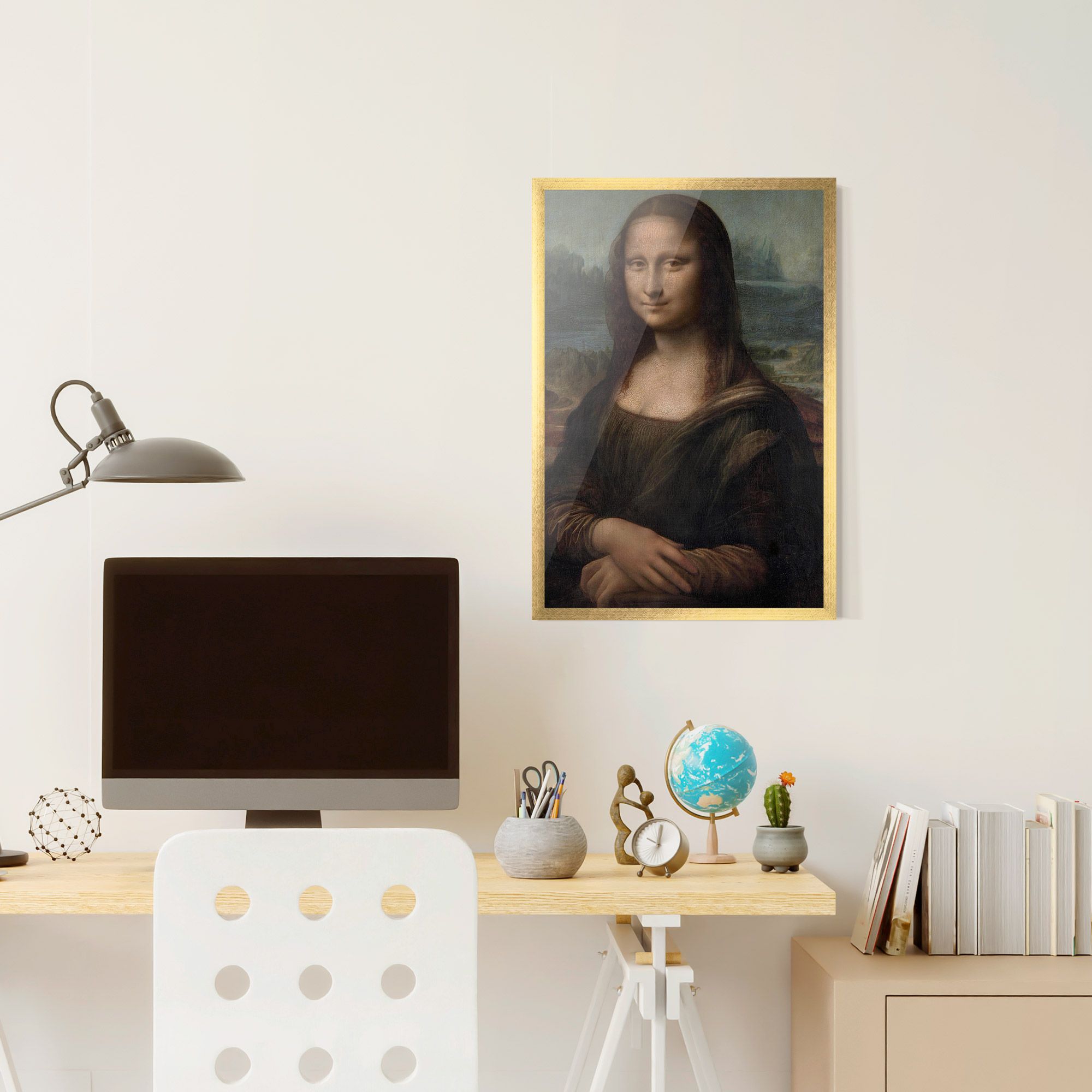 Mona Lisa By Leonardo Da Vinci mockup 6