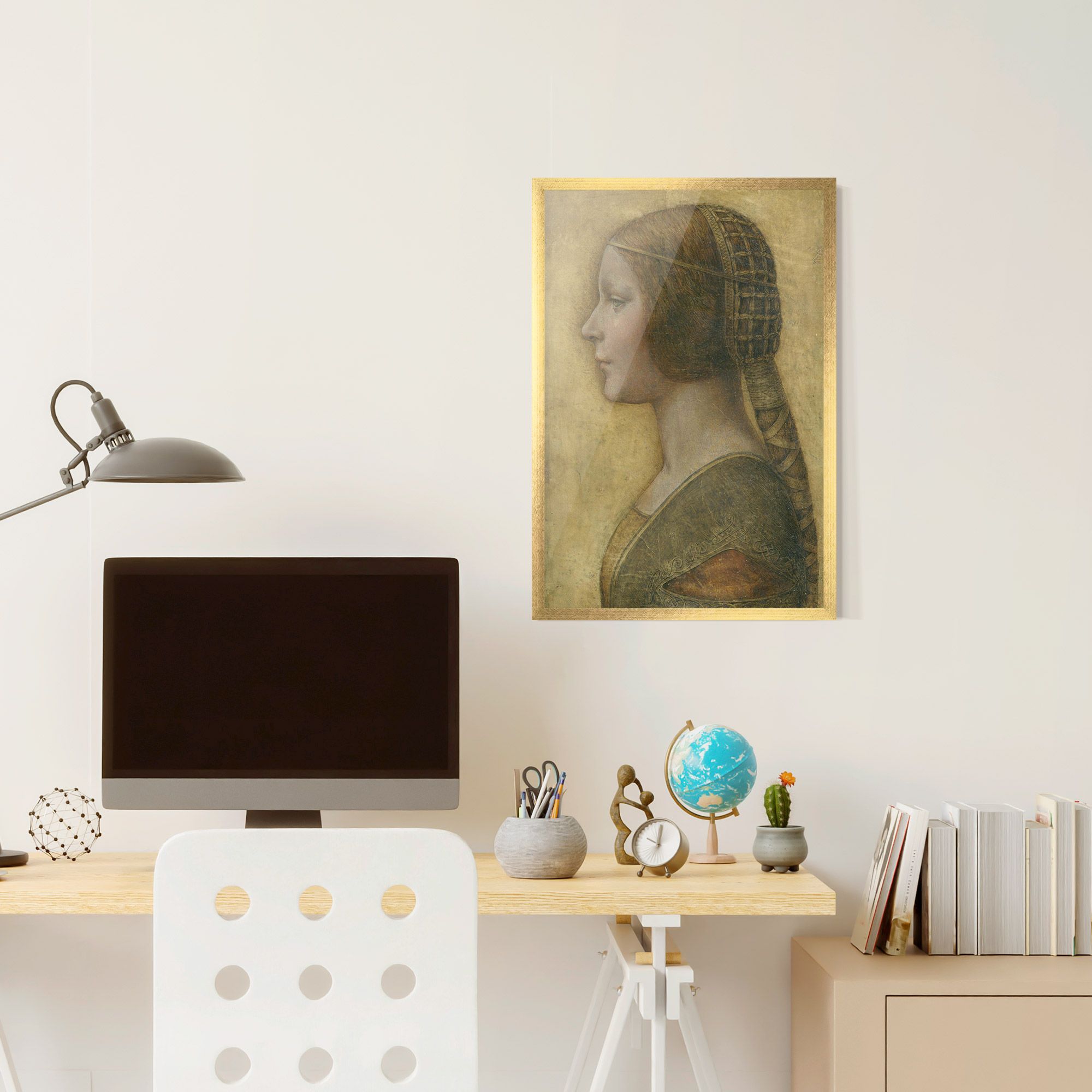 Profile Of A Young Fiancee Da Vinci mockup 6