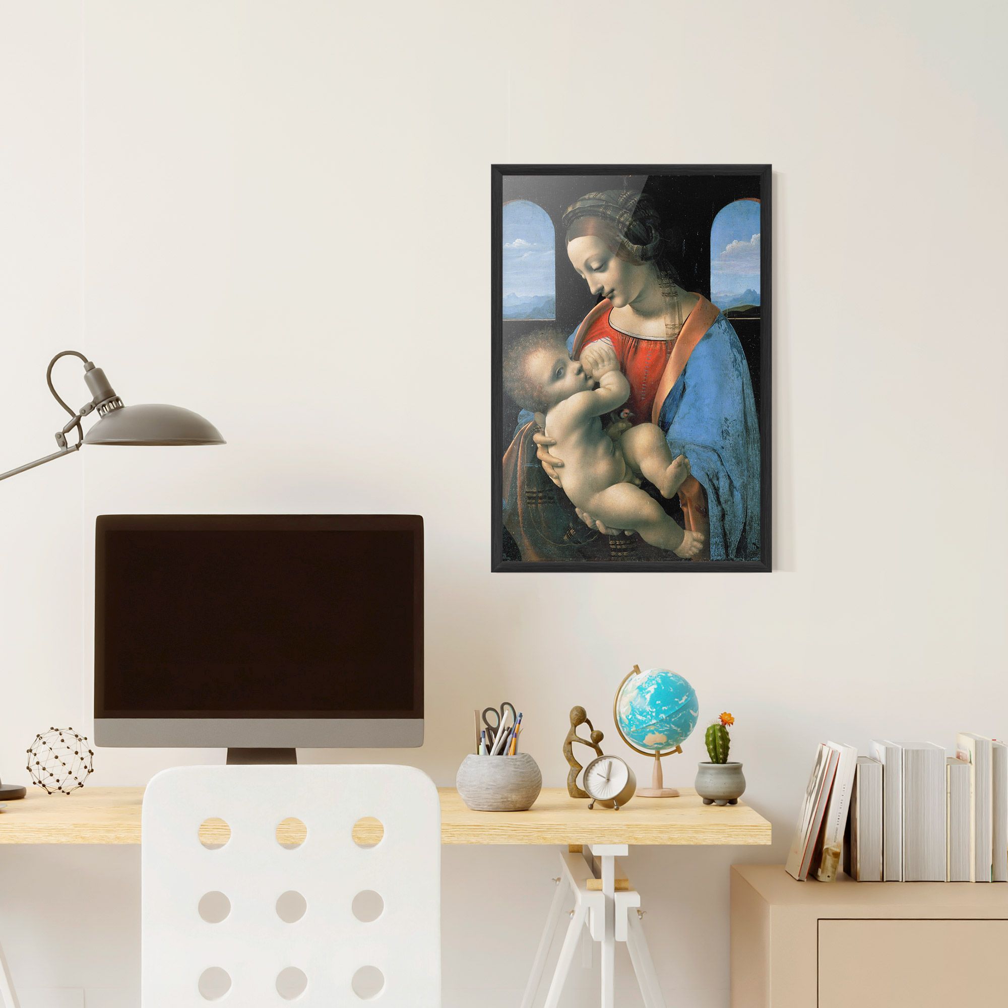 Leonardo Da Vinci Attributed Madonna Litta mockup 6
