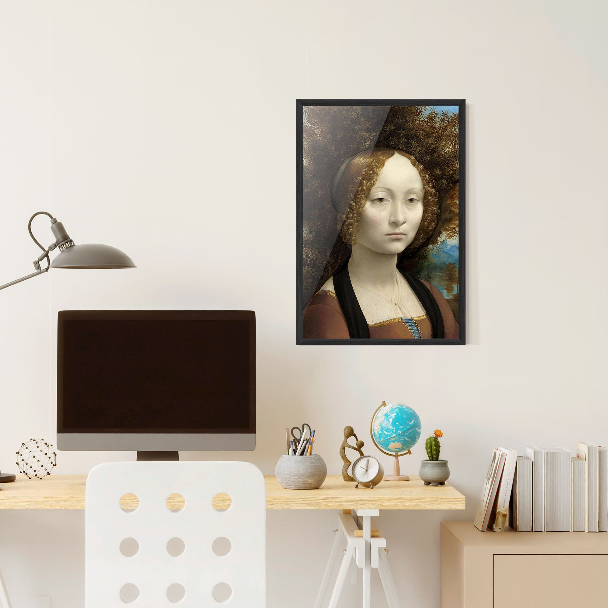 Leonardo Da Vinci Ginevra De Benci mockup 6